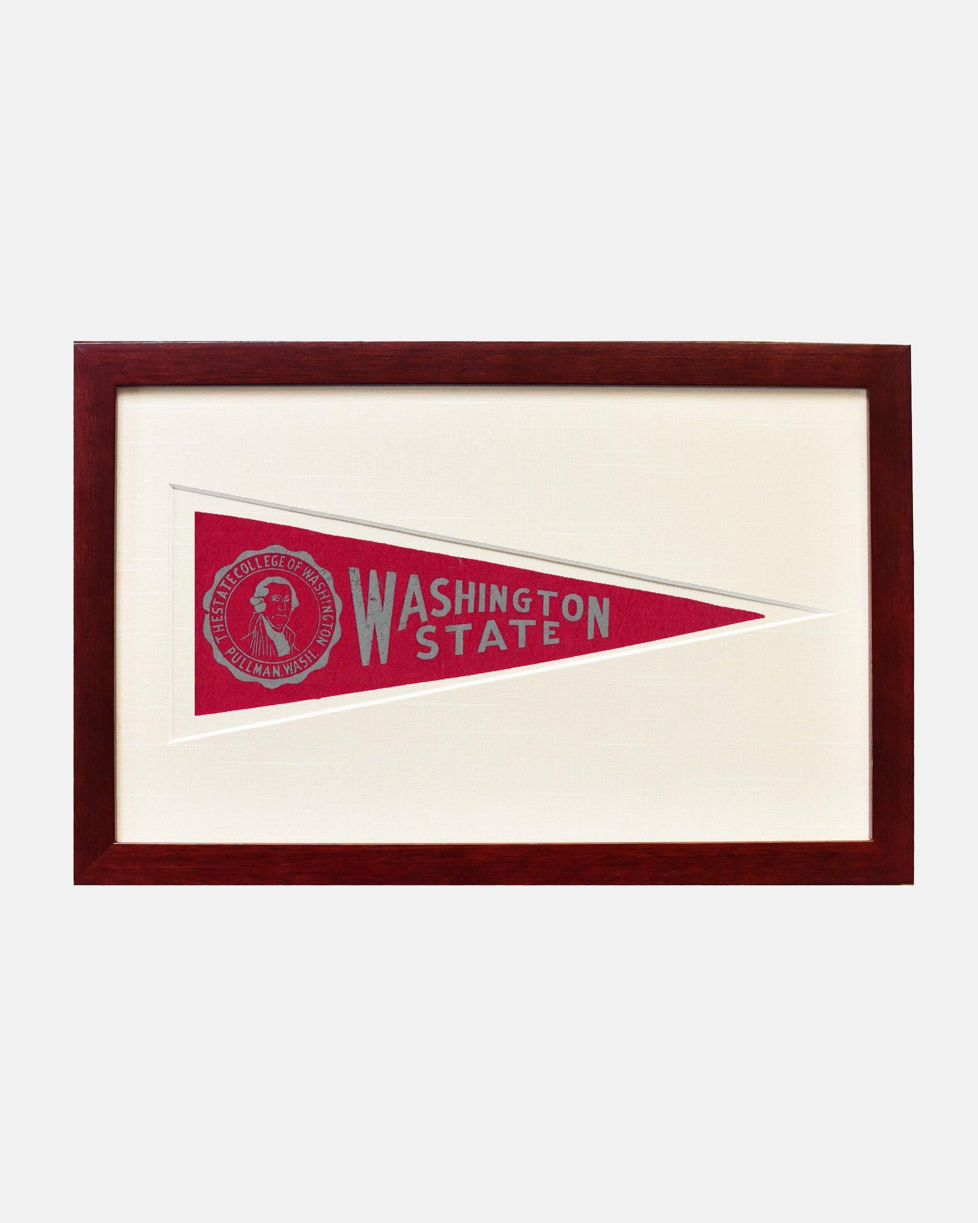 Washington State Framed Vintage Pennant