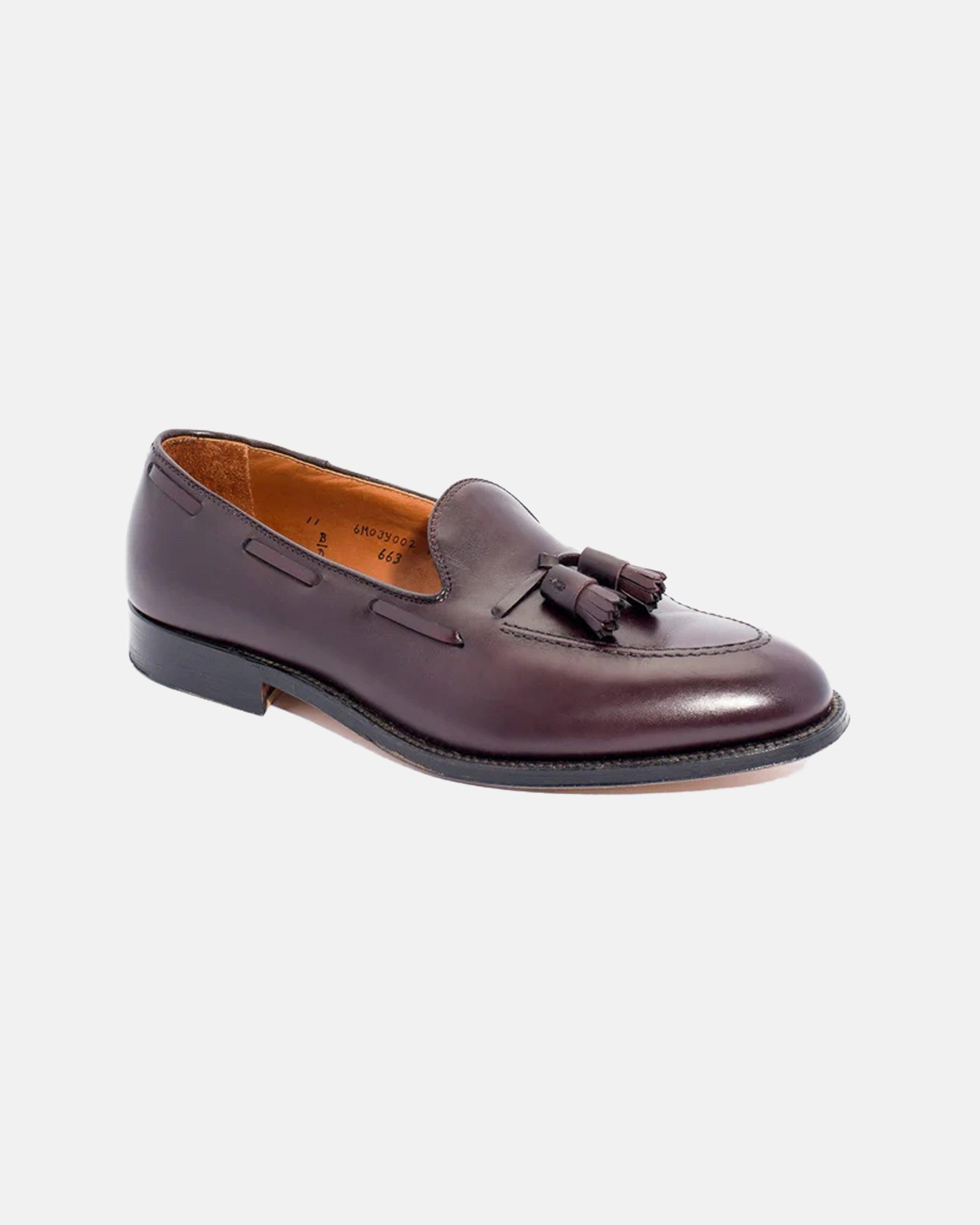 Made-in-USA Burgundy Calfskin Tassel Loafer