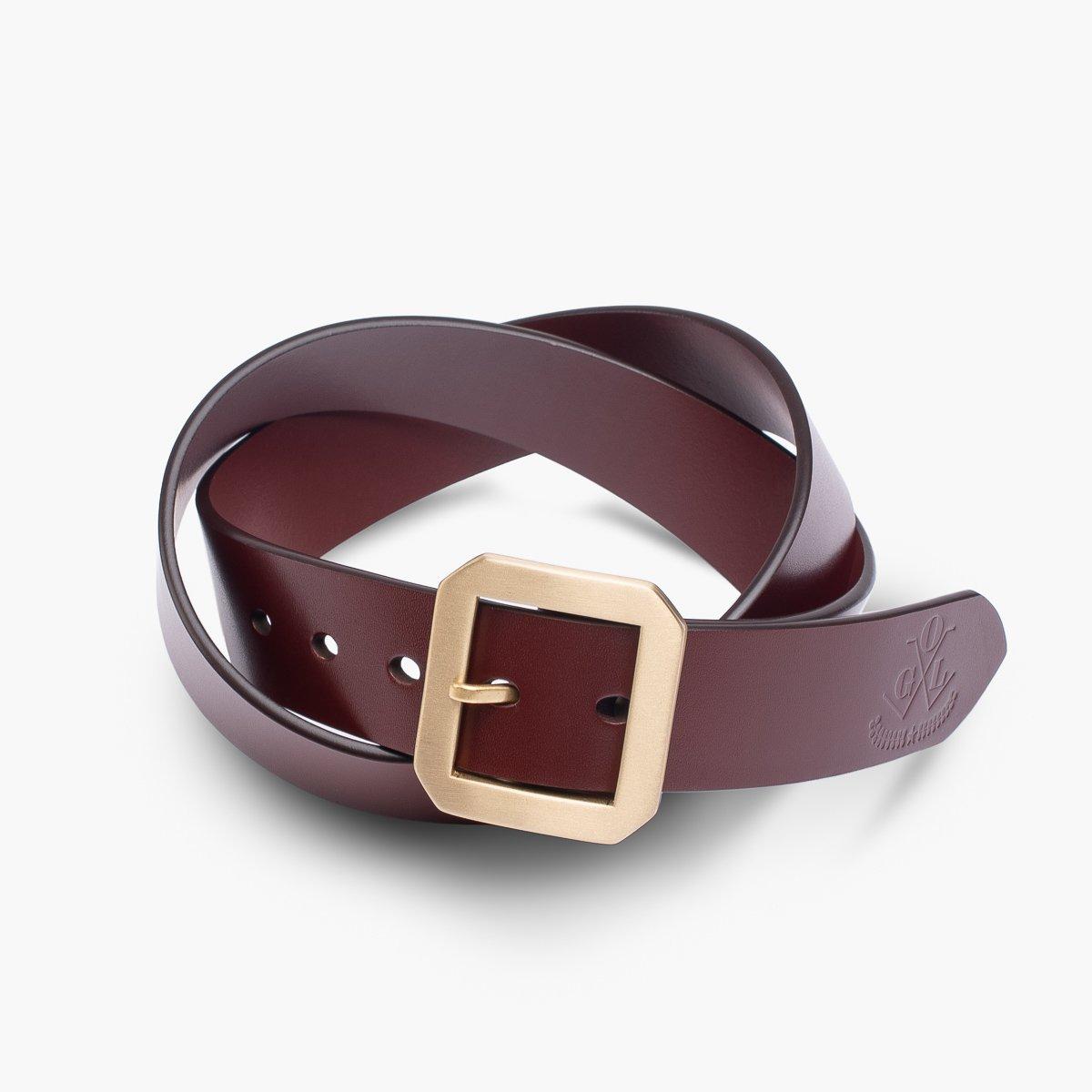 OGL Single Prong Garrison Buckle Leather Belt - Tan