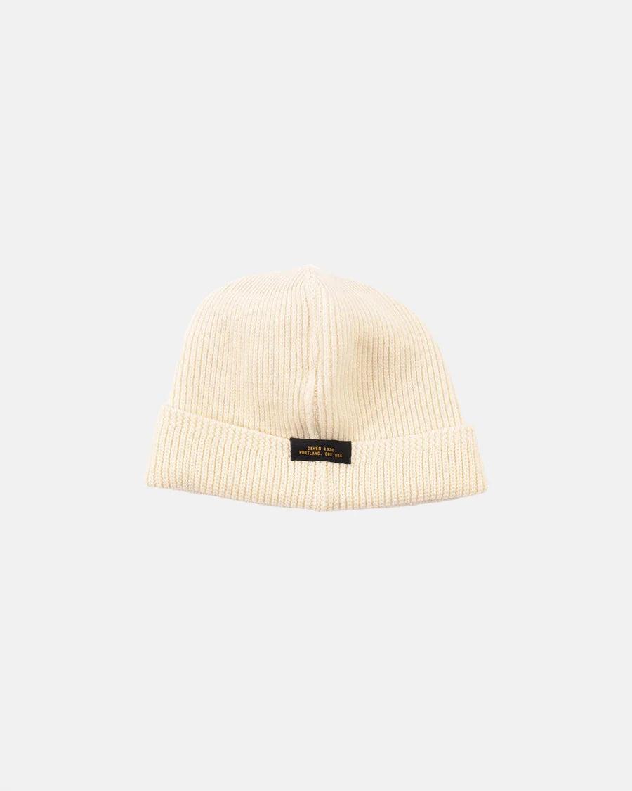 Wool Knit Watch Cap -Natural