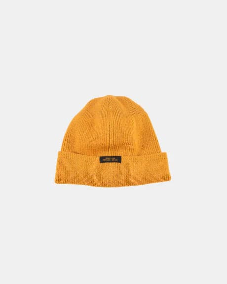 1920 Wool Knit Watch Cap- Old Gold