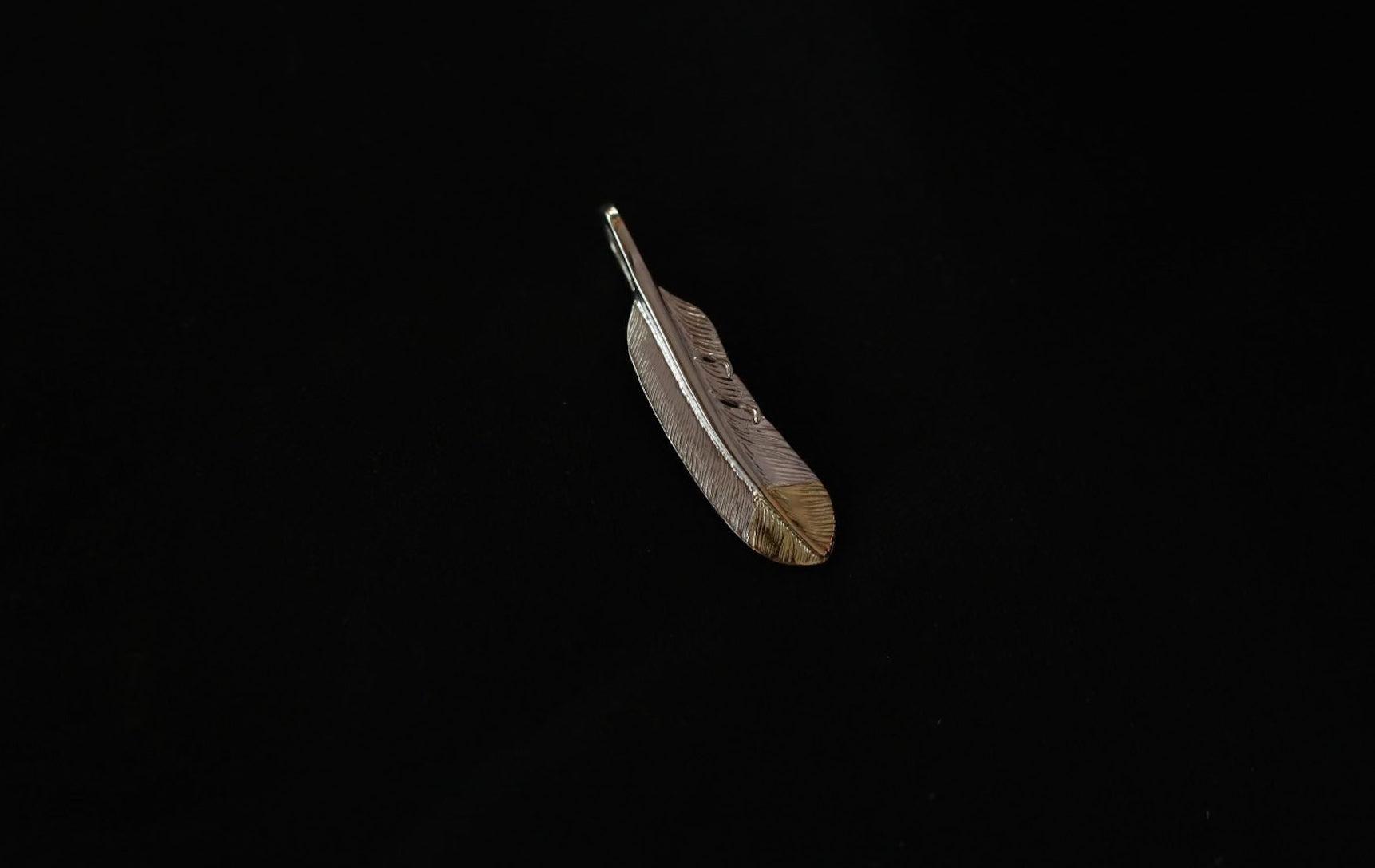 P-500R First Arrow's Feather Pendant with K18 Tip- S