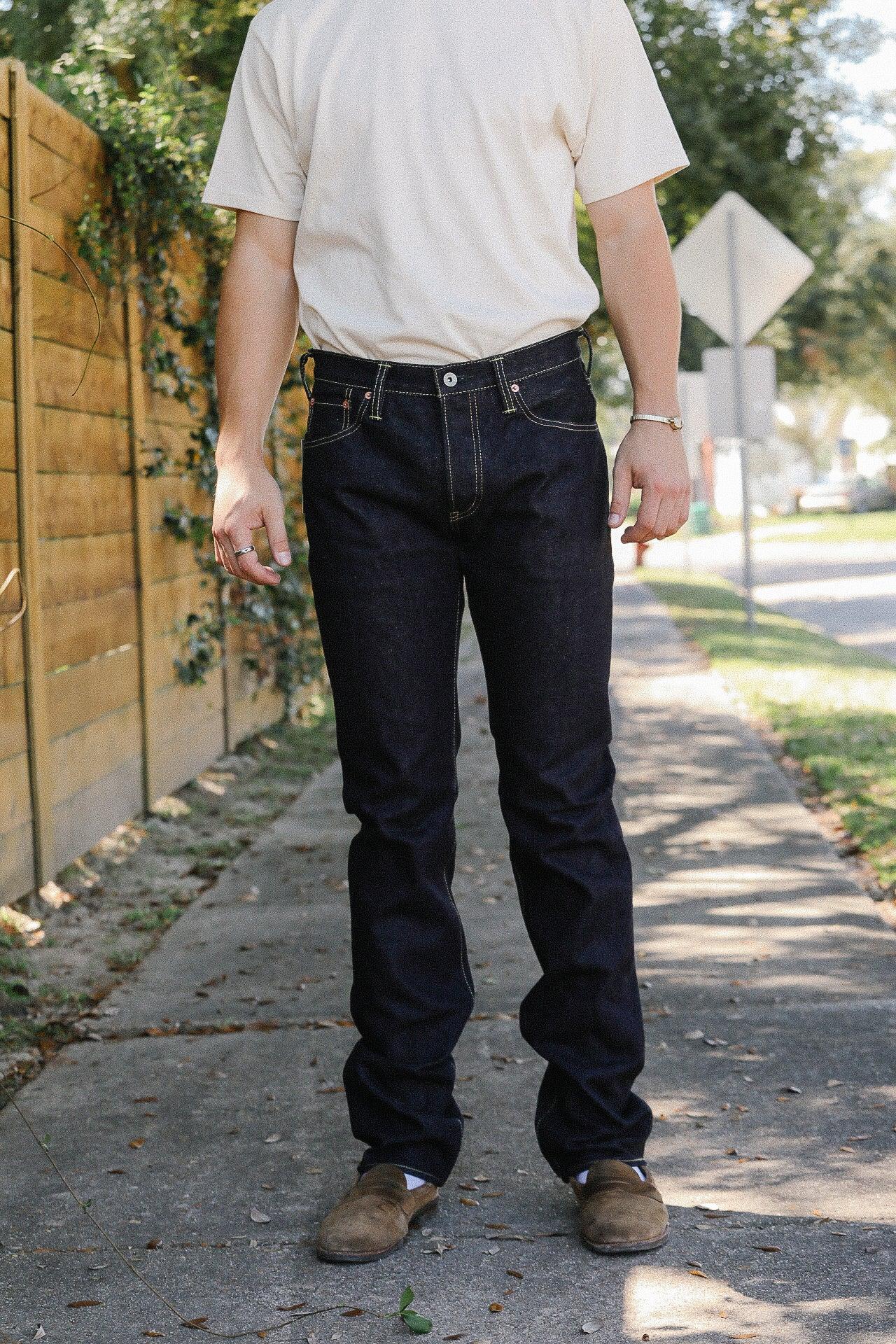 777 Selvedge Denim Slim Tapered Cut Jeans - 14oz Indigo IH-777S-142