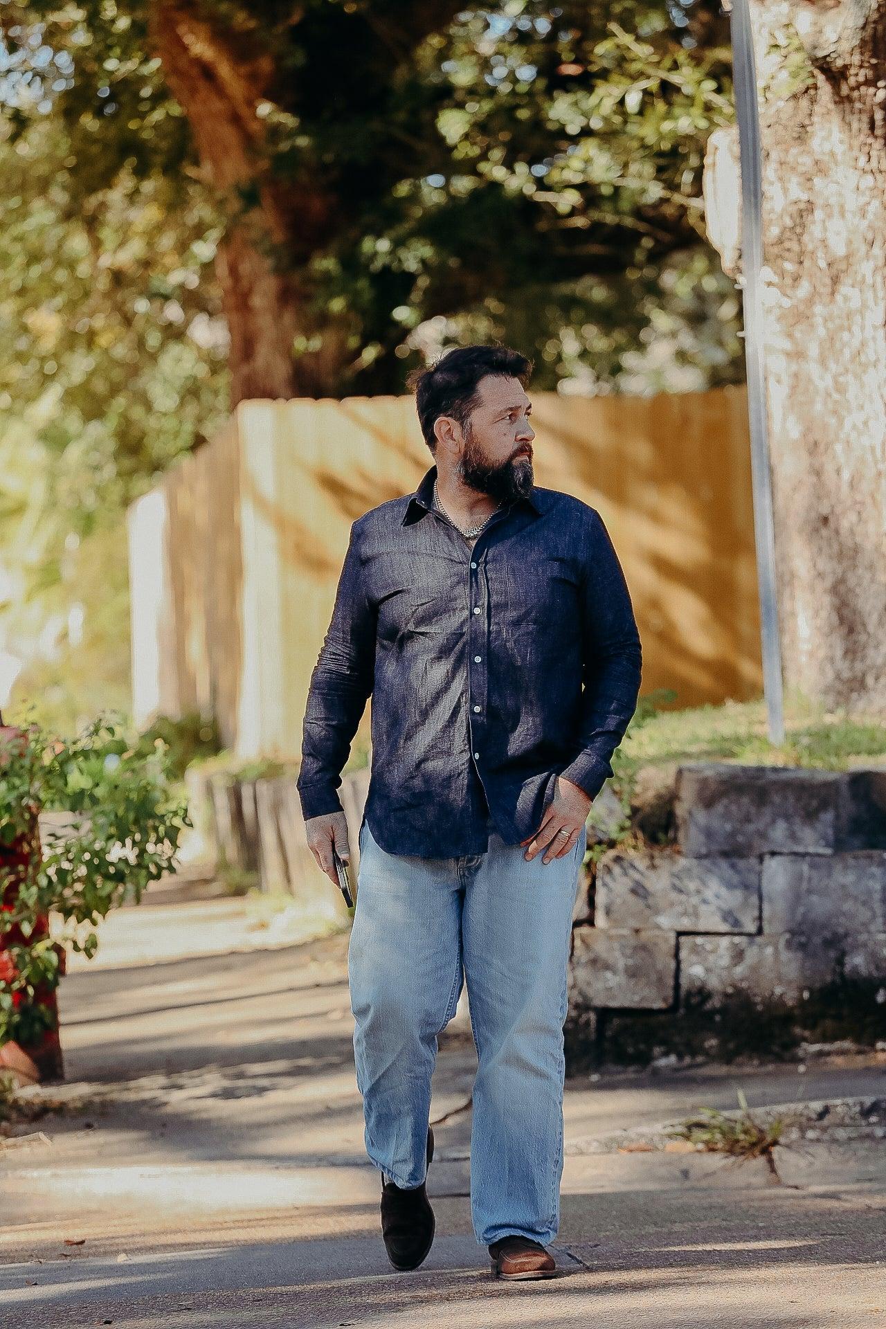 ANM Church Shirt- Indigo