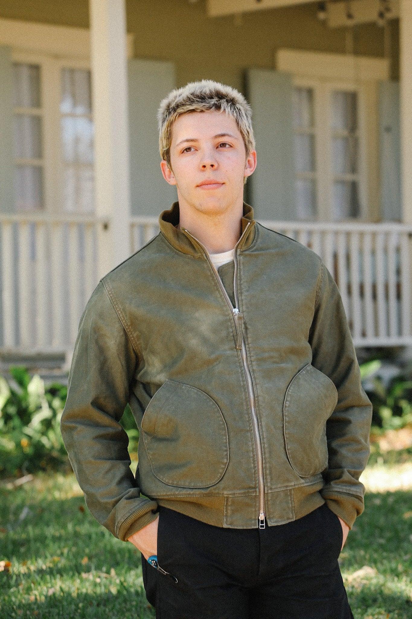 12oz Whipcord Tanker Jacket - Olive Drab Green IHM-47-ODG