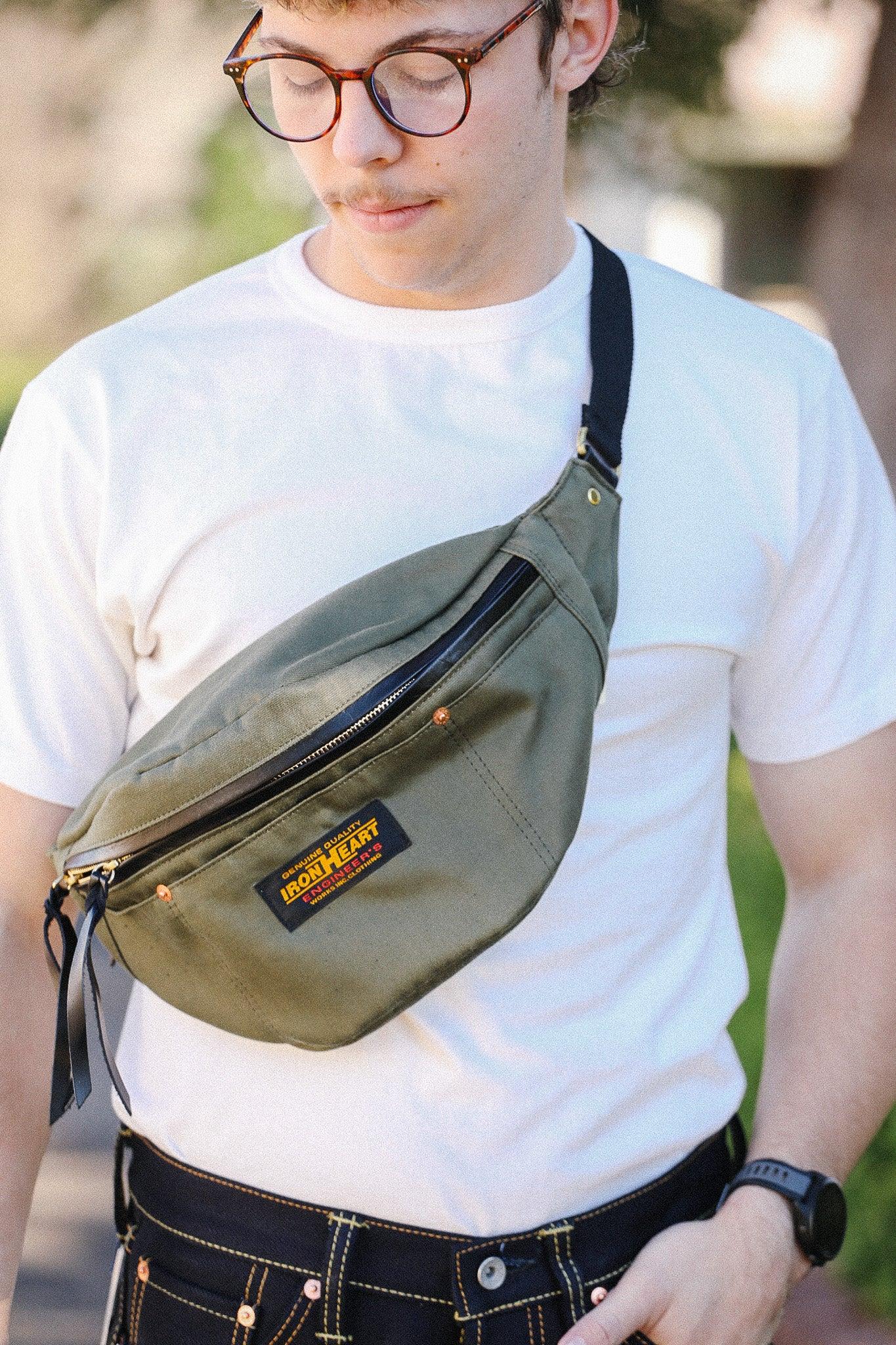 IHE-53-ODG Iron Heart 12oz Whipcord Waist Bag -Olive Drab Green