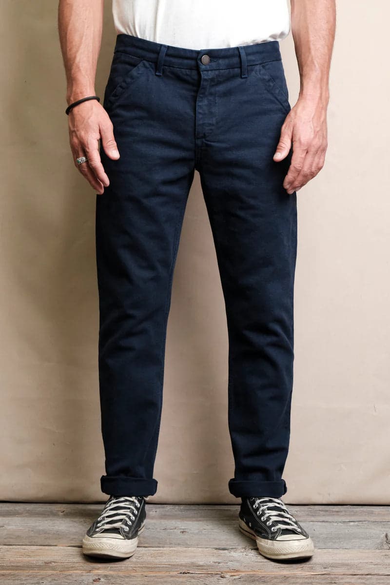 Workers Chino Slim Fit 14oz Slub- Navy