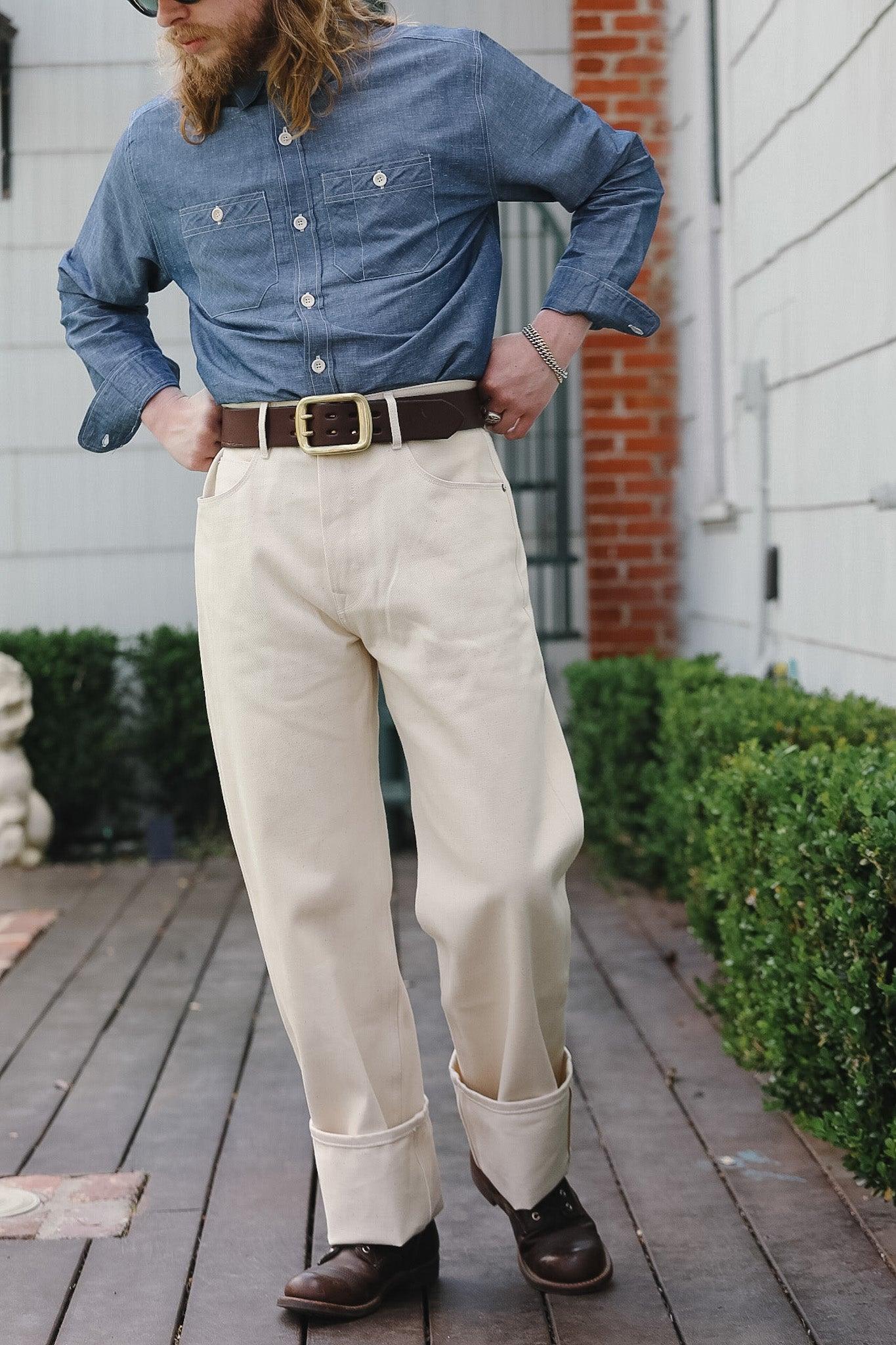Modesto Straight Cut- 14oz Ecru Denim