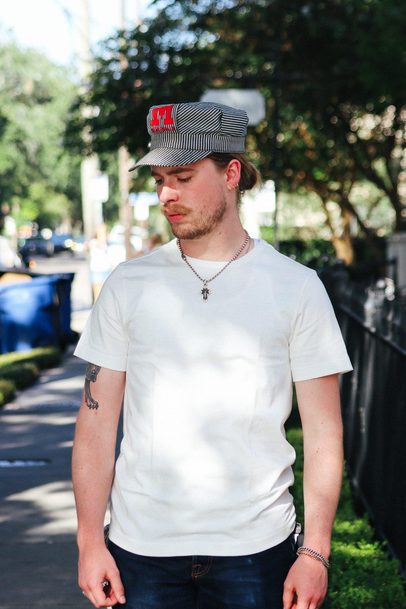 215 Merz b. Schwanen Loopwheeled Classic Fit Midweight T-Shirt- 01 White