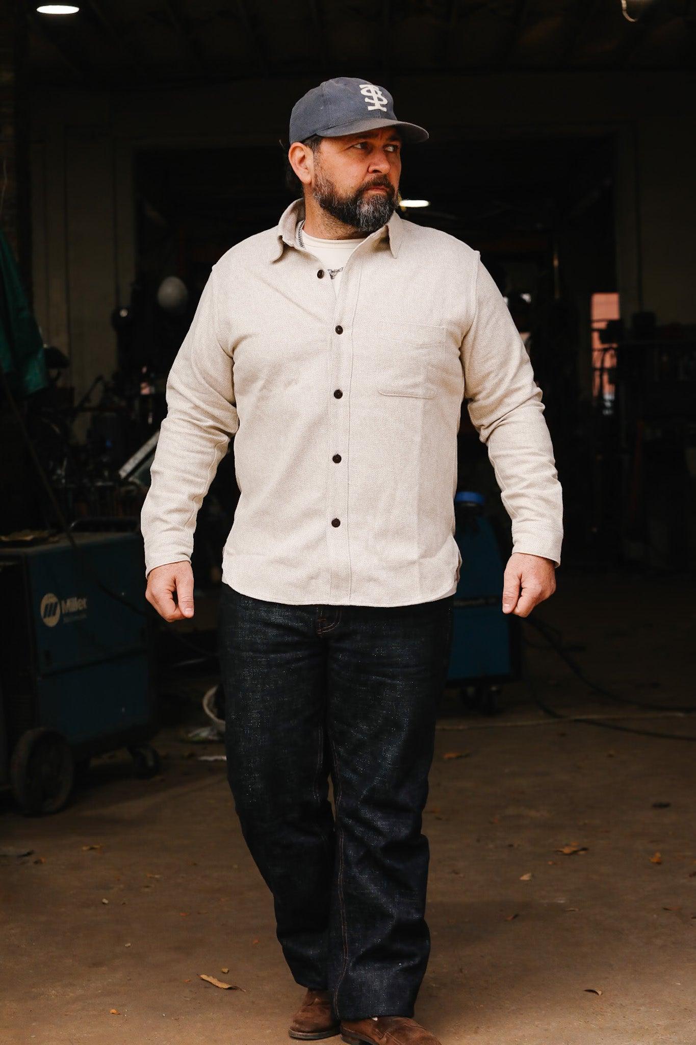 ANM Oxford Shirt -Cream Flannel