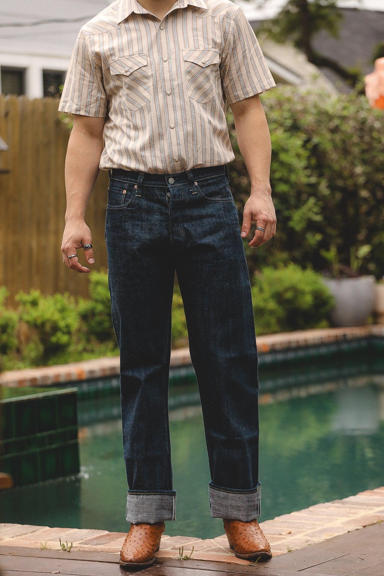 SC40401A  Sugar Cane Okinawa 14oz Hawaii Jeans-Indigo