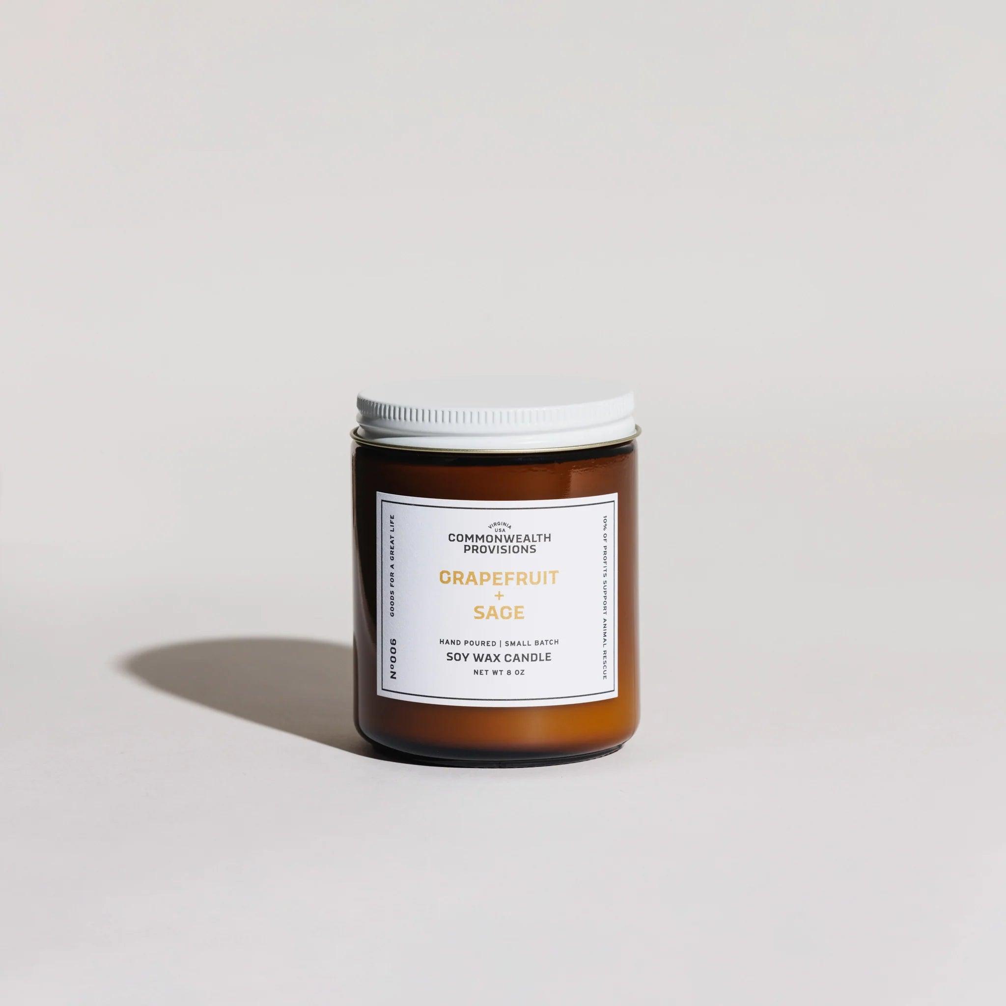 Grapefruit+Sage Candle
