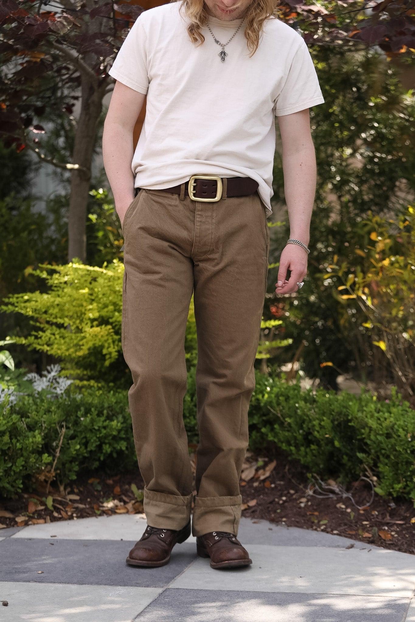 SJ42CP Samurai Heavy Chino Trousers- Khaki
