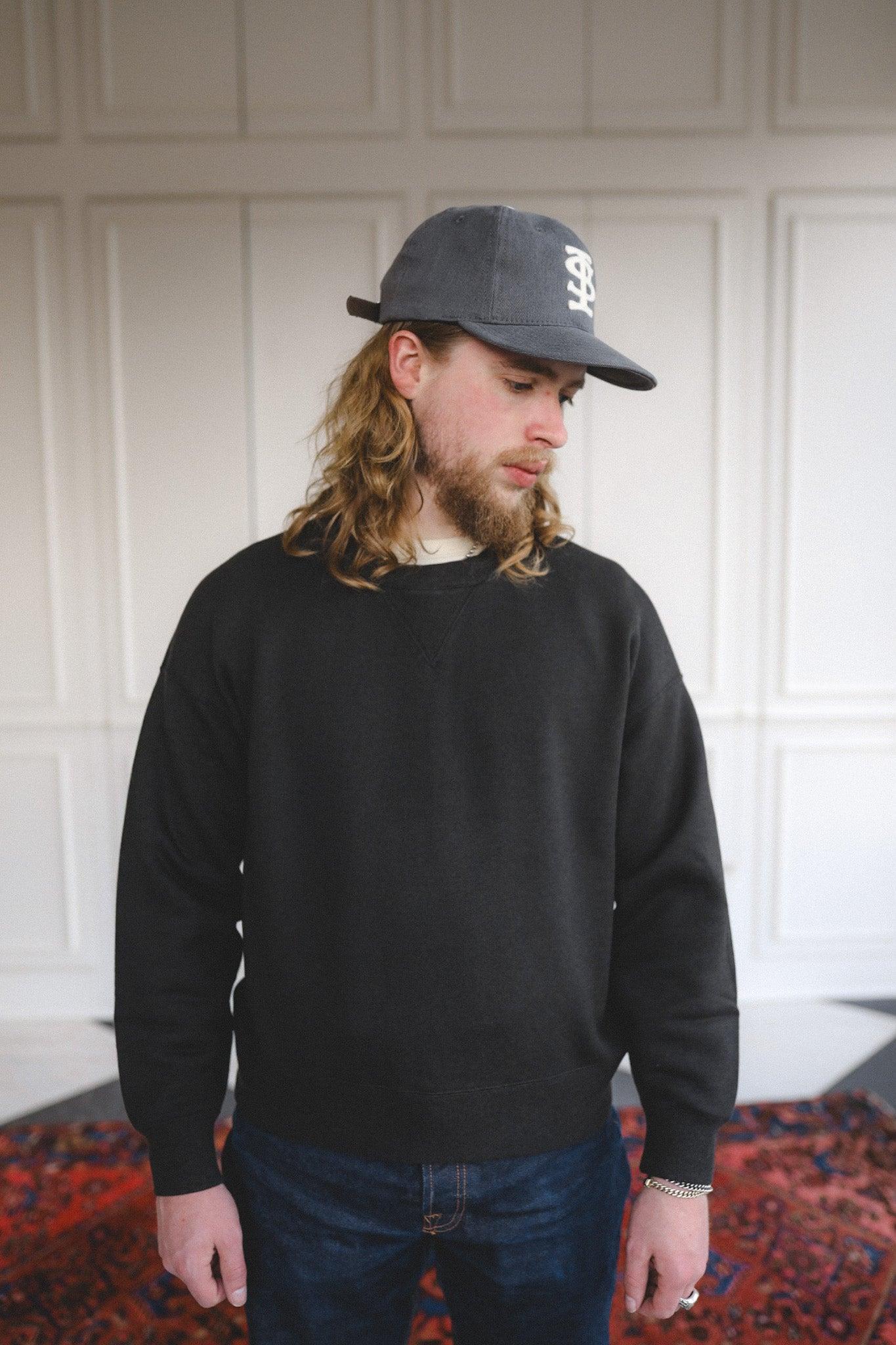 Jumbo SB Fine Wool Sweat Long Sleeve- Black