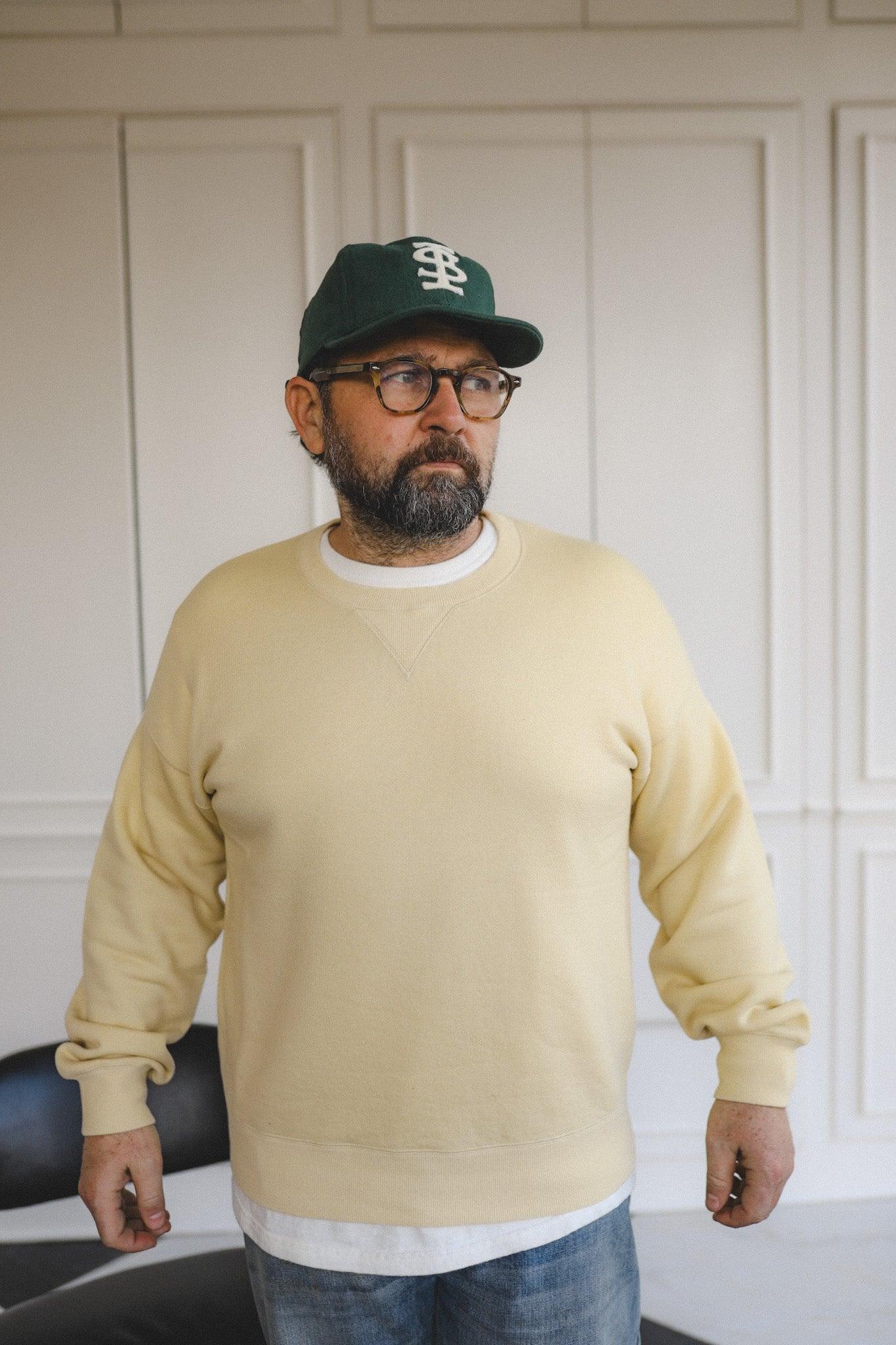 Jumbo SB Fine Wool Sweat Long Sleeve- Yellow
