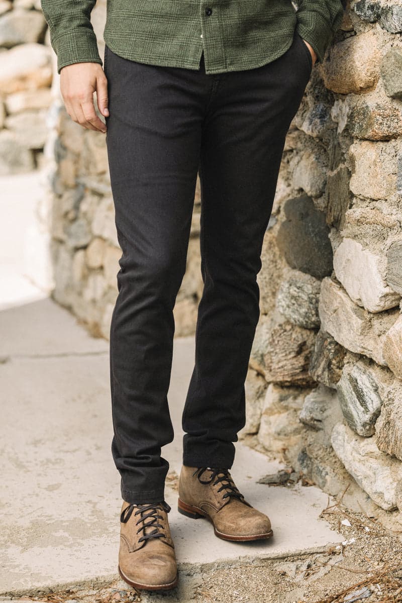 The Axe Slim Denit® Chino - Charcoal