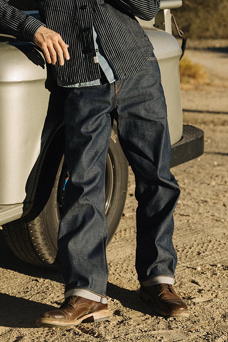 The Pail Loose Straight - Natural Slub Indigo - Raw 12.5oz Selvedge