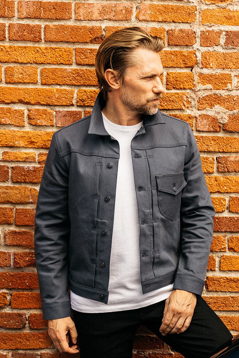 The Blade - Gray Black Raw 10.5oz Selvedge