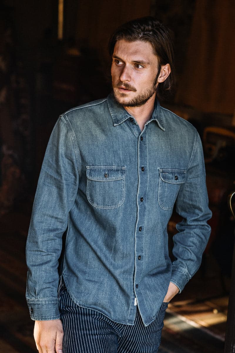 The Brace Shirt  7oz Denim - Craig