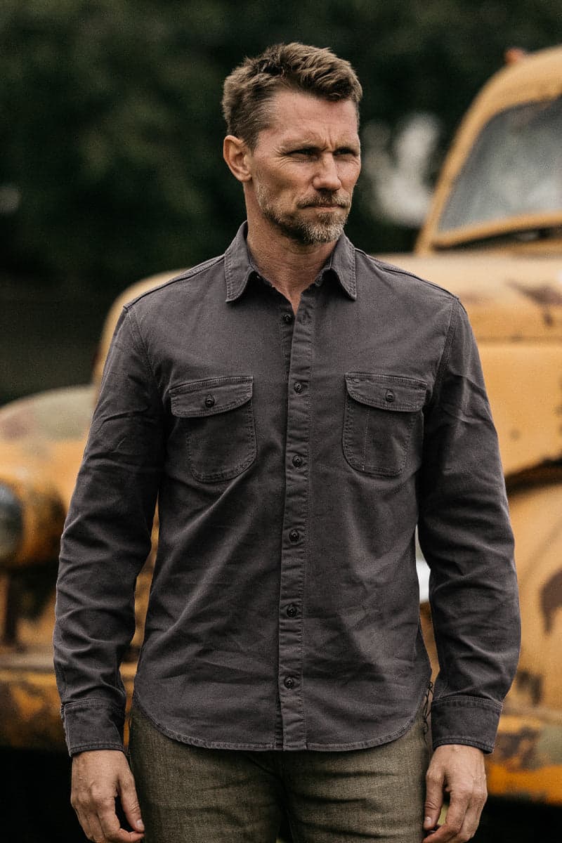 The Brace Stretch Oxford - Charcoal