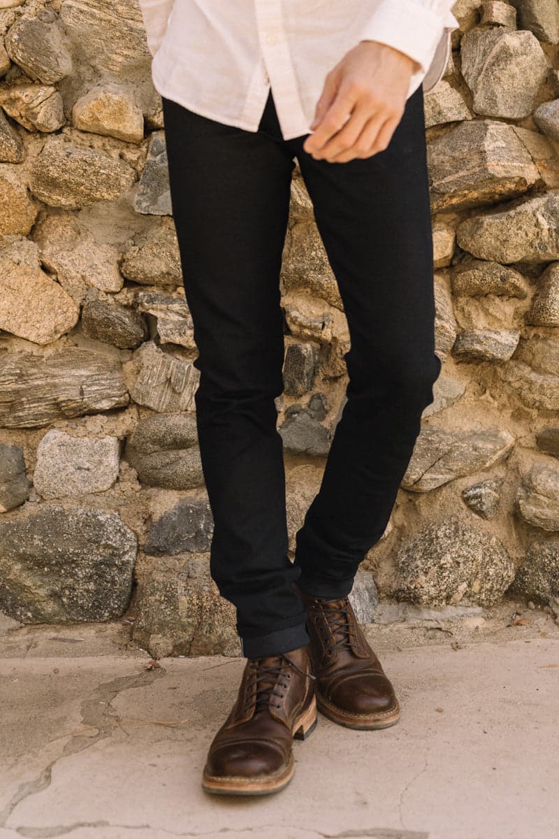 The Needle Skinny - Black Raw 10.5oz Selvedge