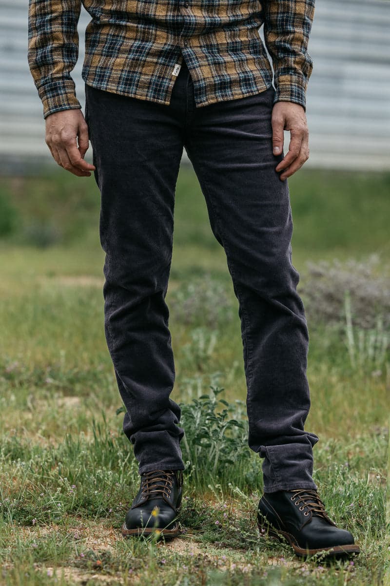The Pen Slim Stretch 16w Corduroy - Charcoal