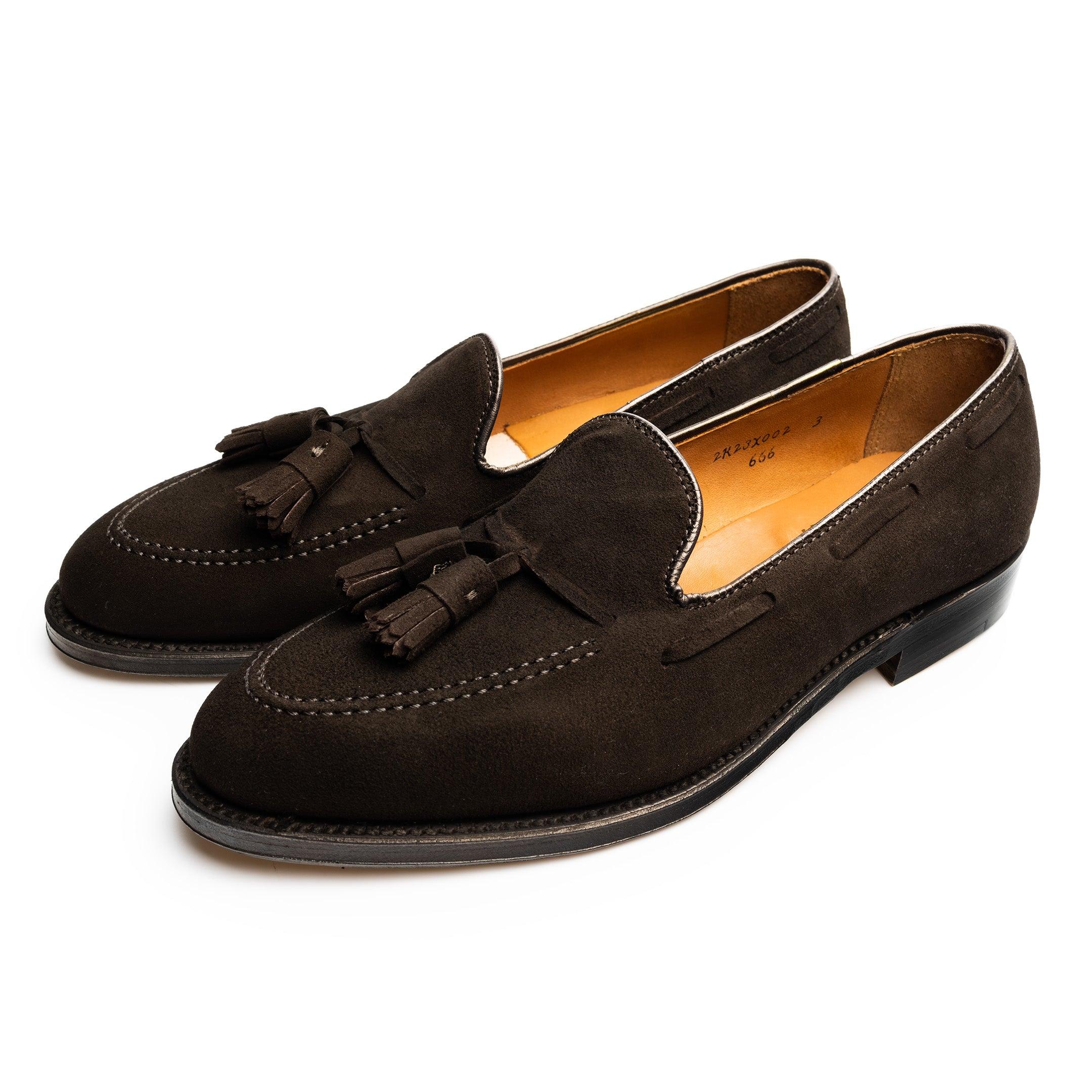 Tassel Loafer Brown Suede 666