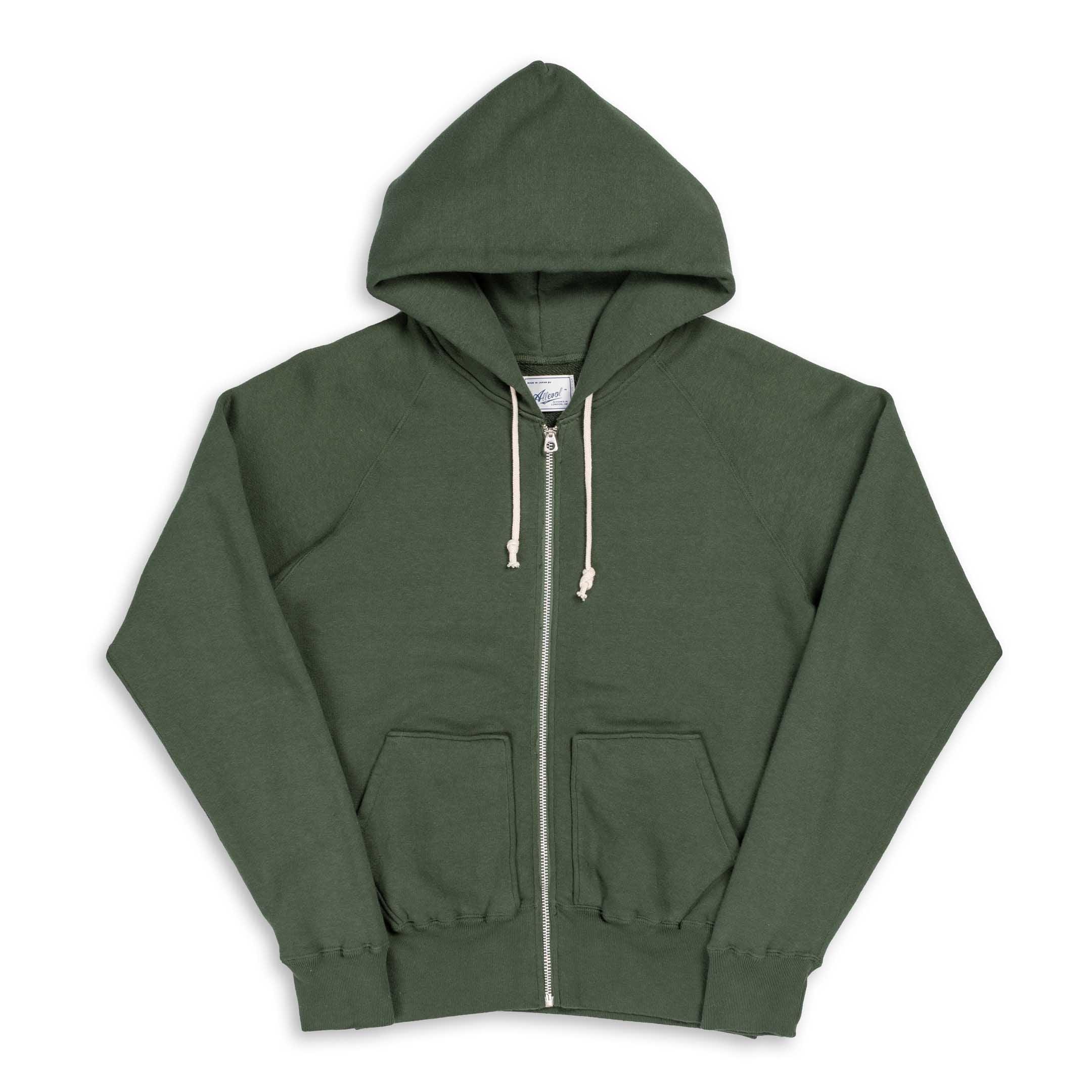 Easy 'Full Zip' Hooded Sweatshirt Green