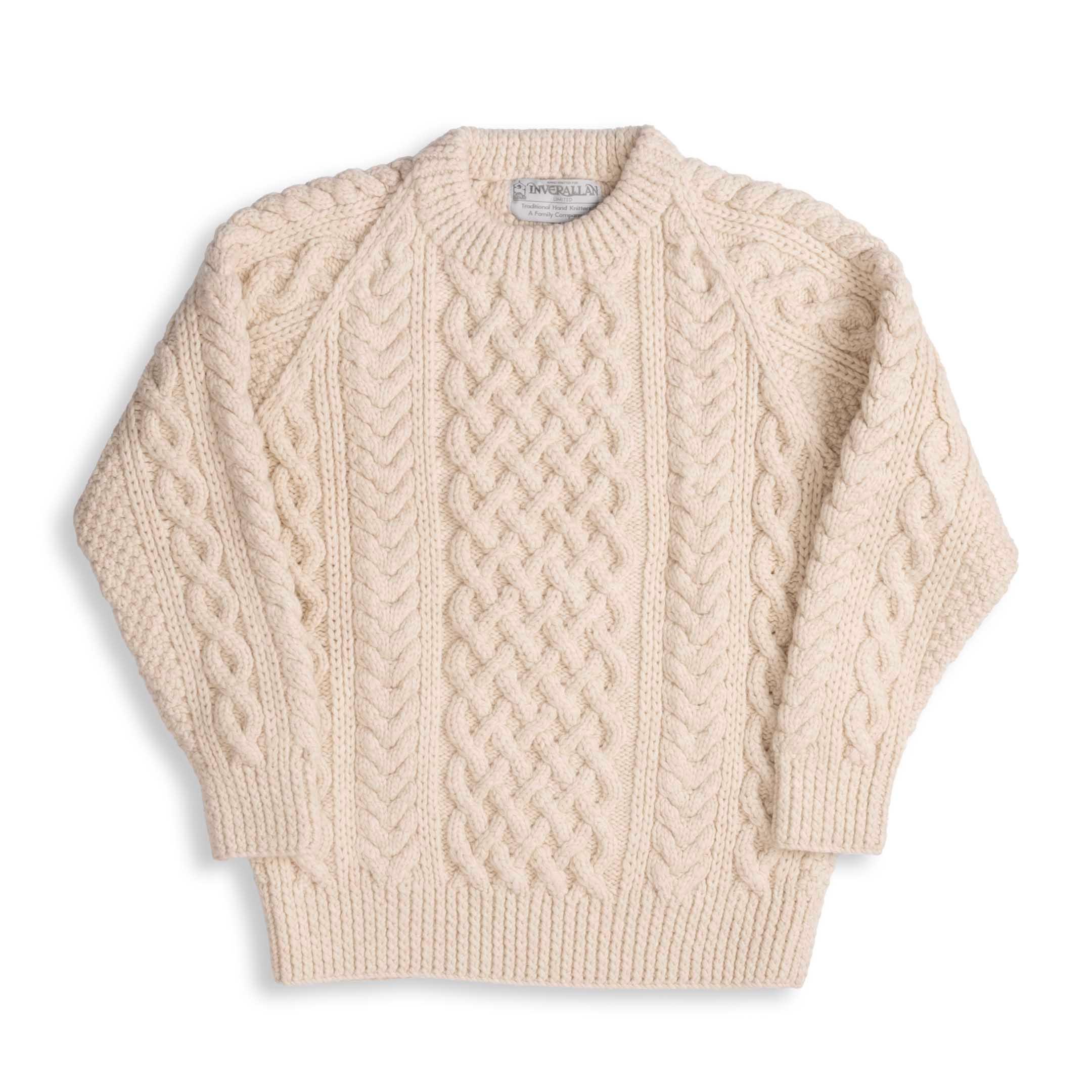1A Country Meetings Crew Neck Sweater Merino Lambswool Linen 280