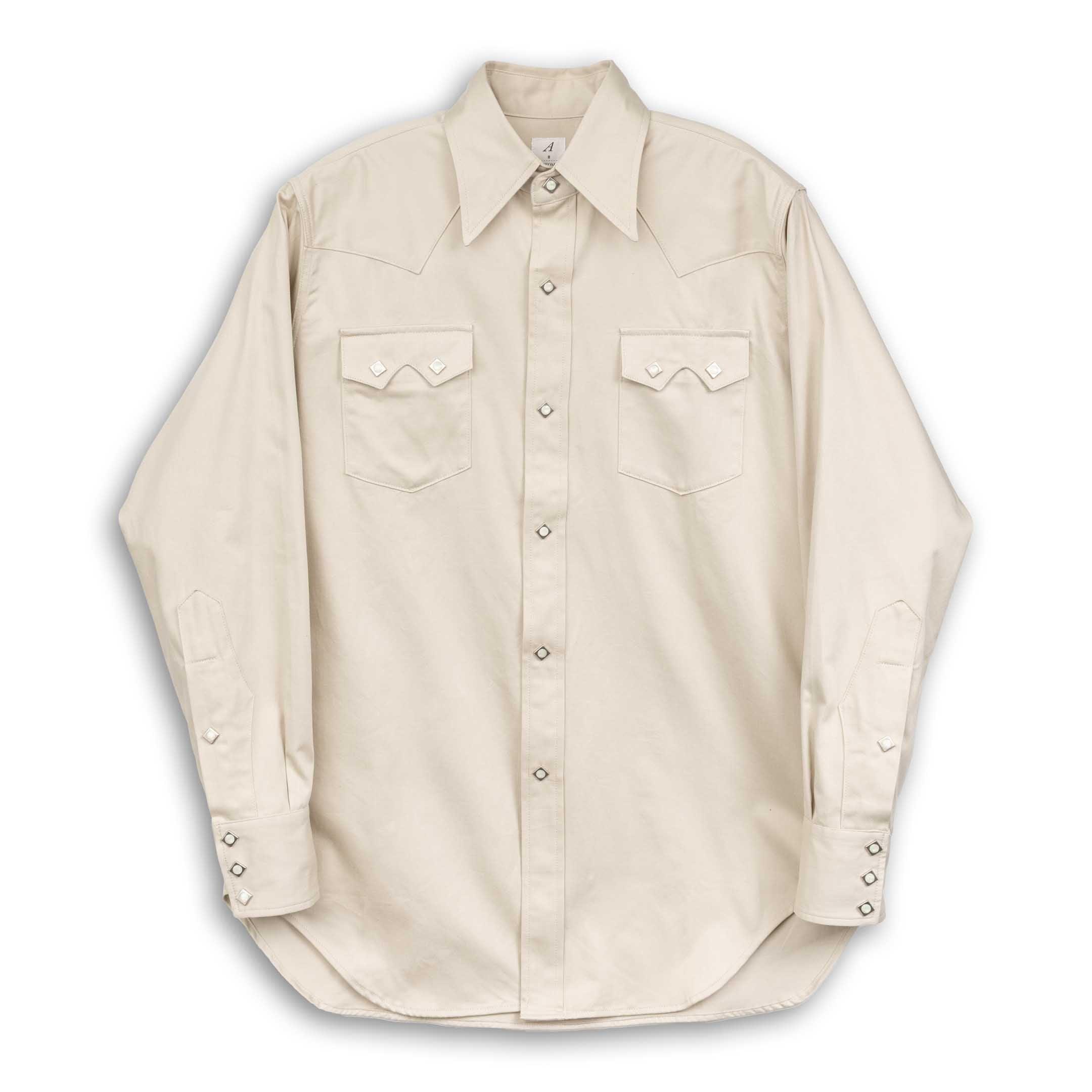 Harrison Shirt Sateen Beige