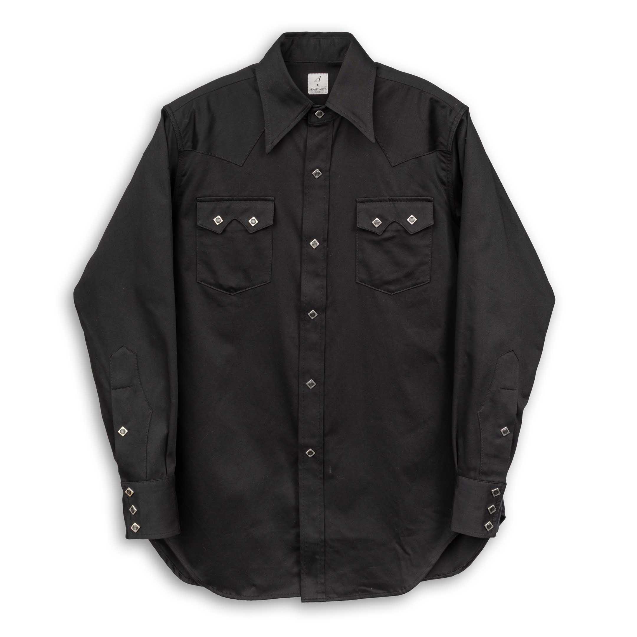 Harrison Shirt Sateen Black