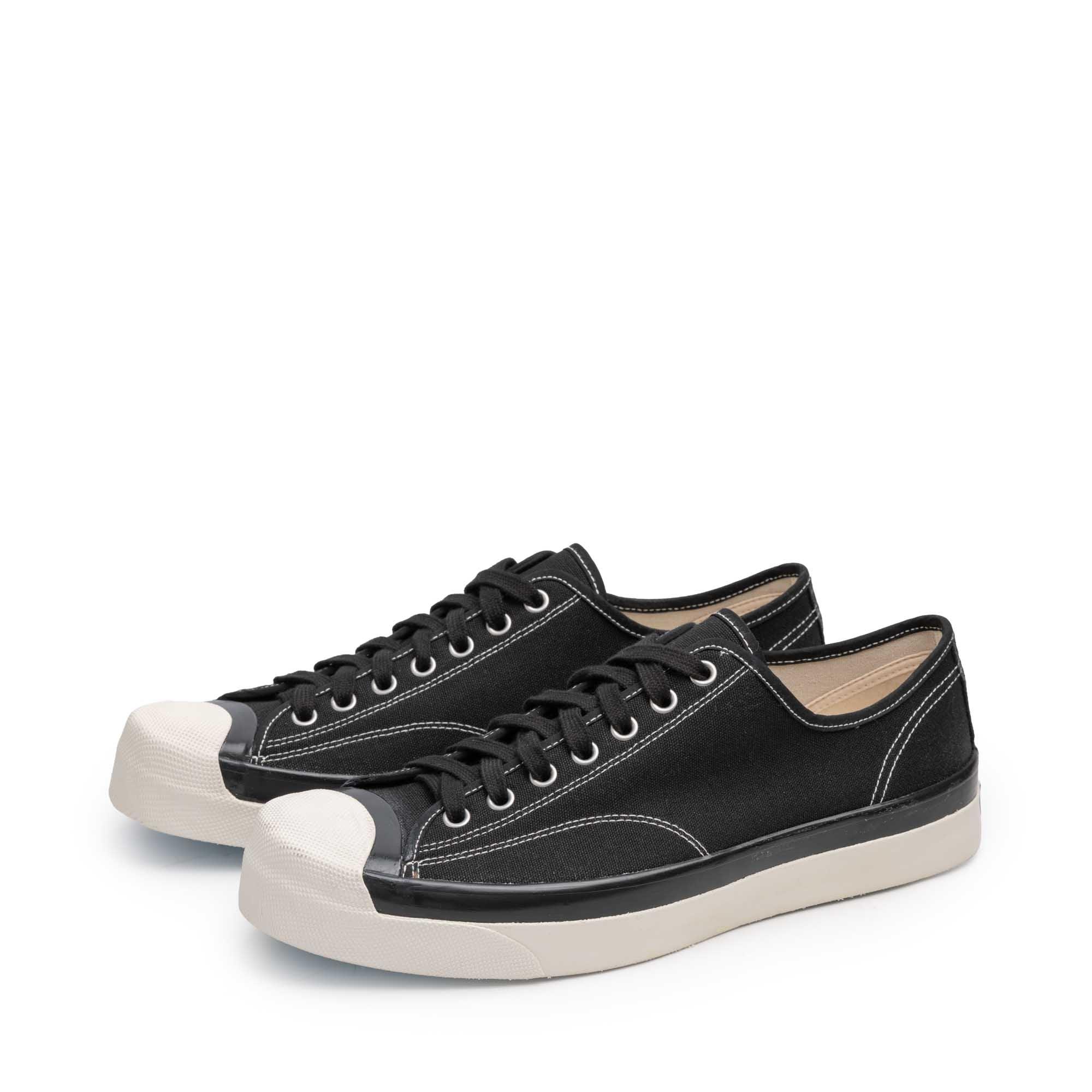 Canvas Derby Cap Toe Sneaker Black