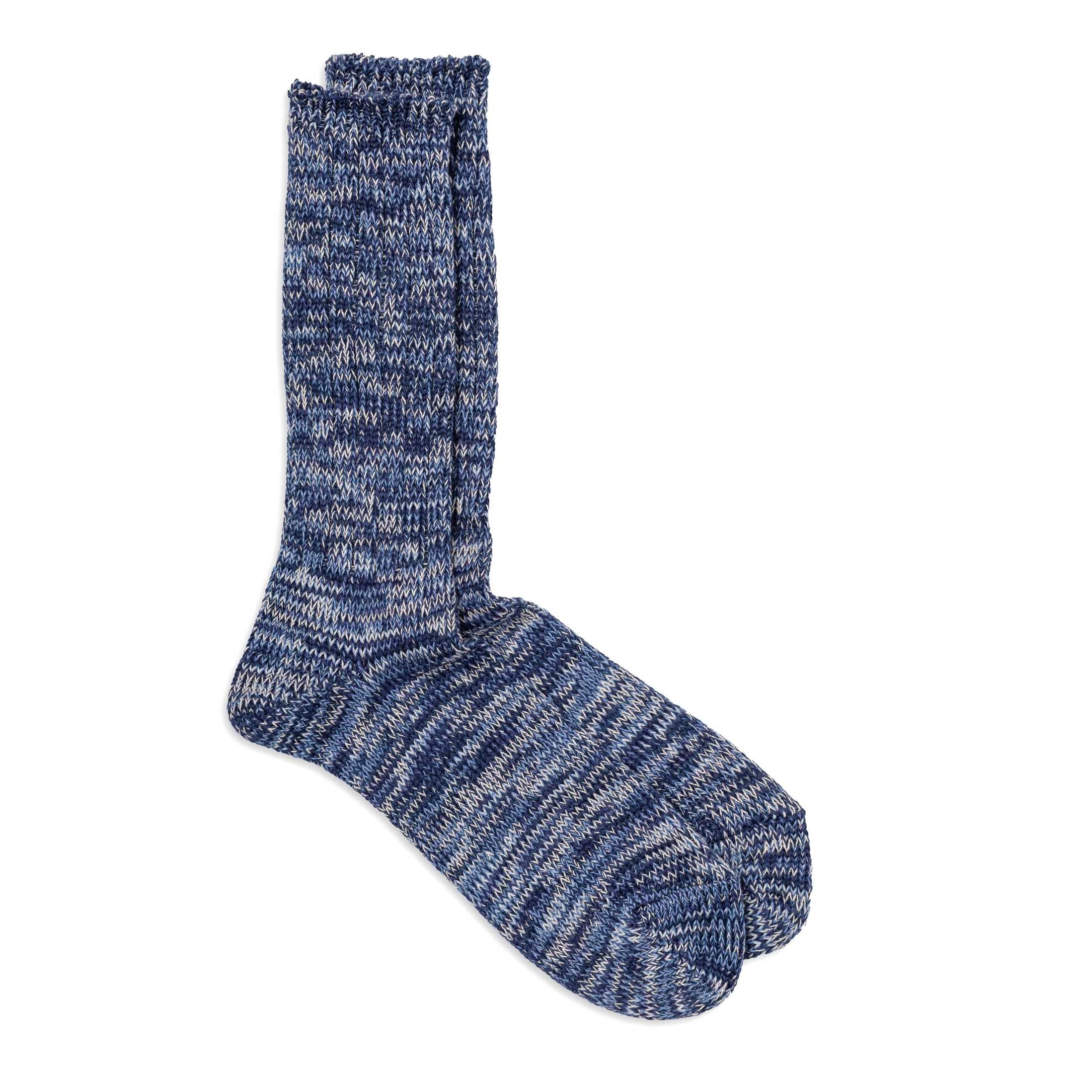5 Colour Mix Crew Sock Navy
