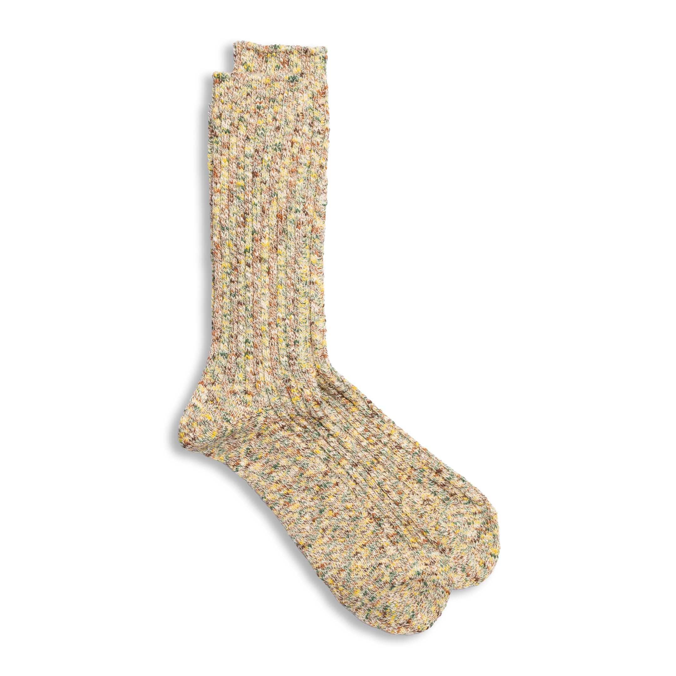 ANONYMOUS ISM Homespun Art Yarn Crew Khaki