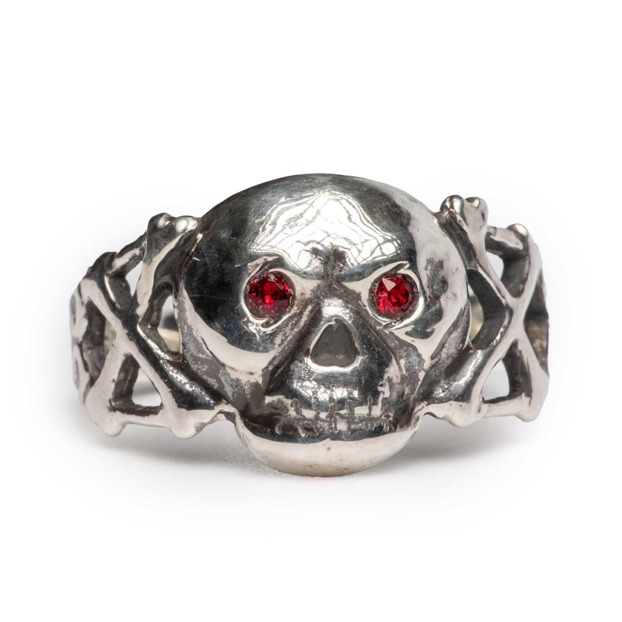 Skull & Crossbones Sterling Silver Ring