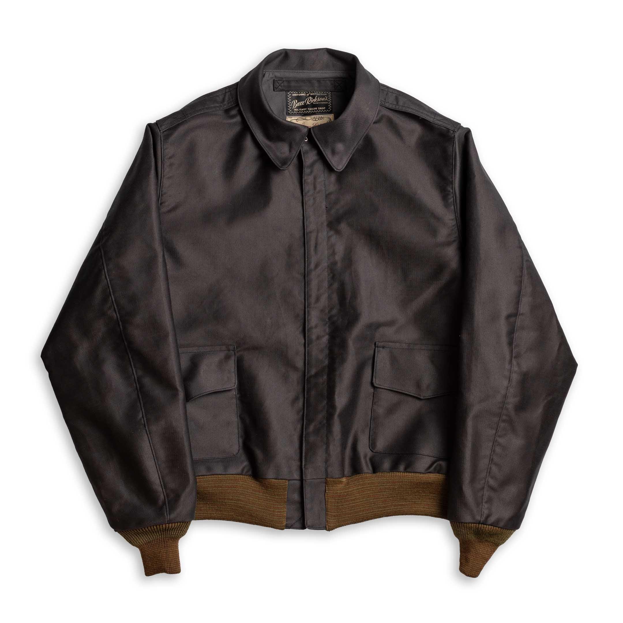 x William Gibson Jungle Cloth A-2 Jacket Black