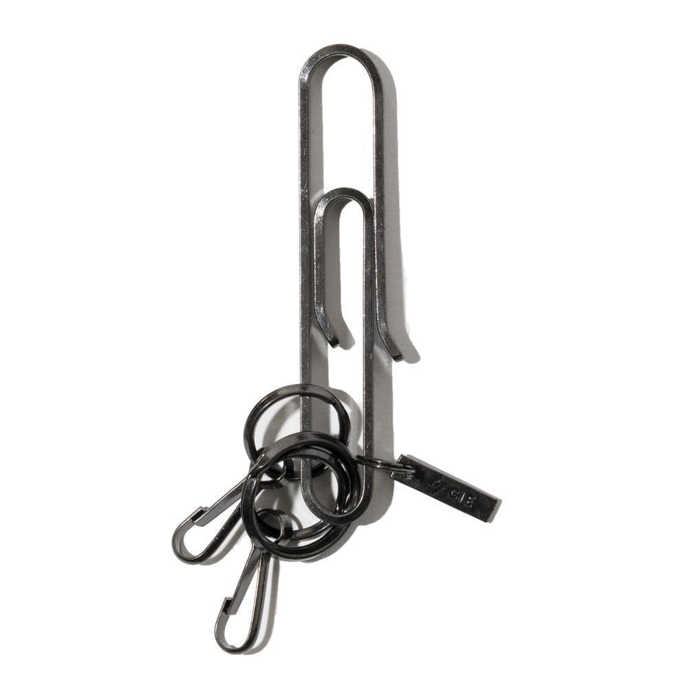 CIE Brass Key Fob - Clip Type - Black