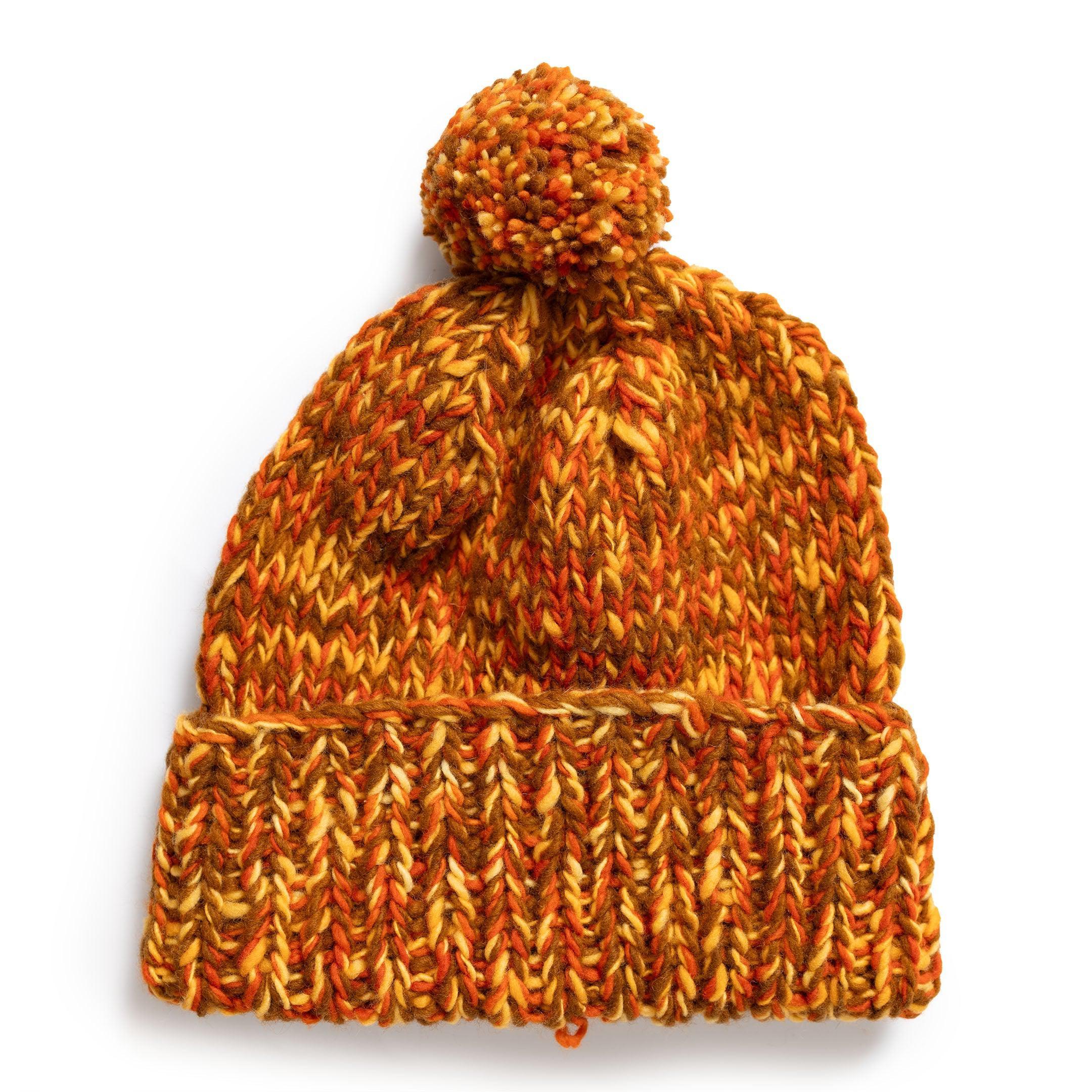 Double Cuff Cap Mix Heather Dark Orange Mix