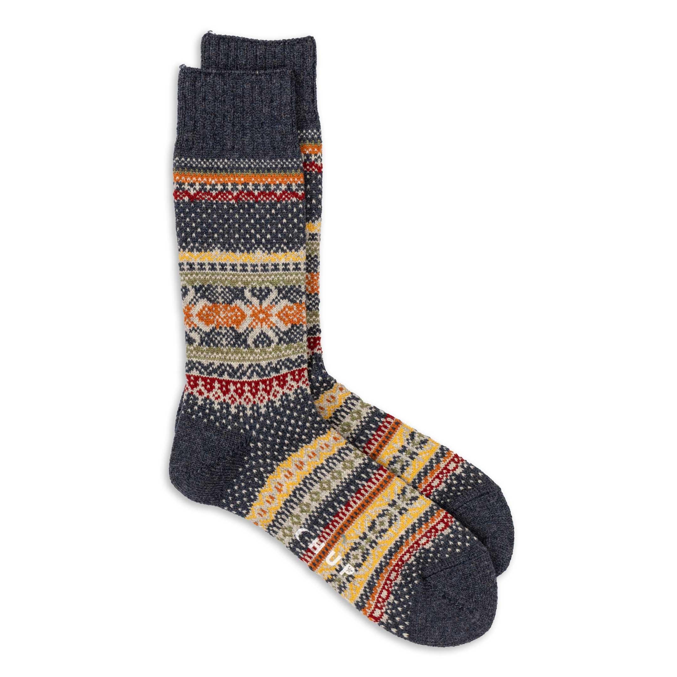 Hansker Crew Socks Indigo