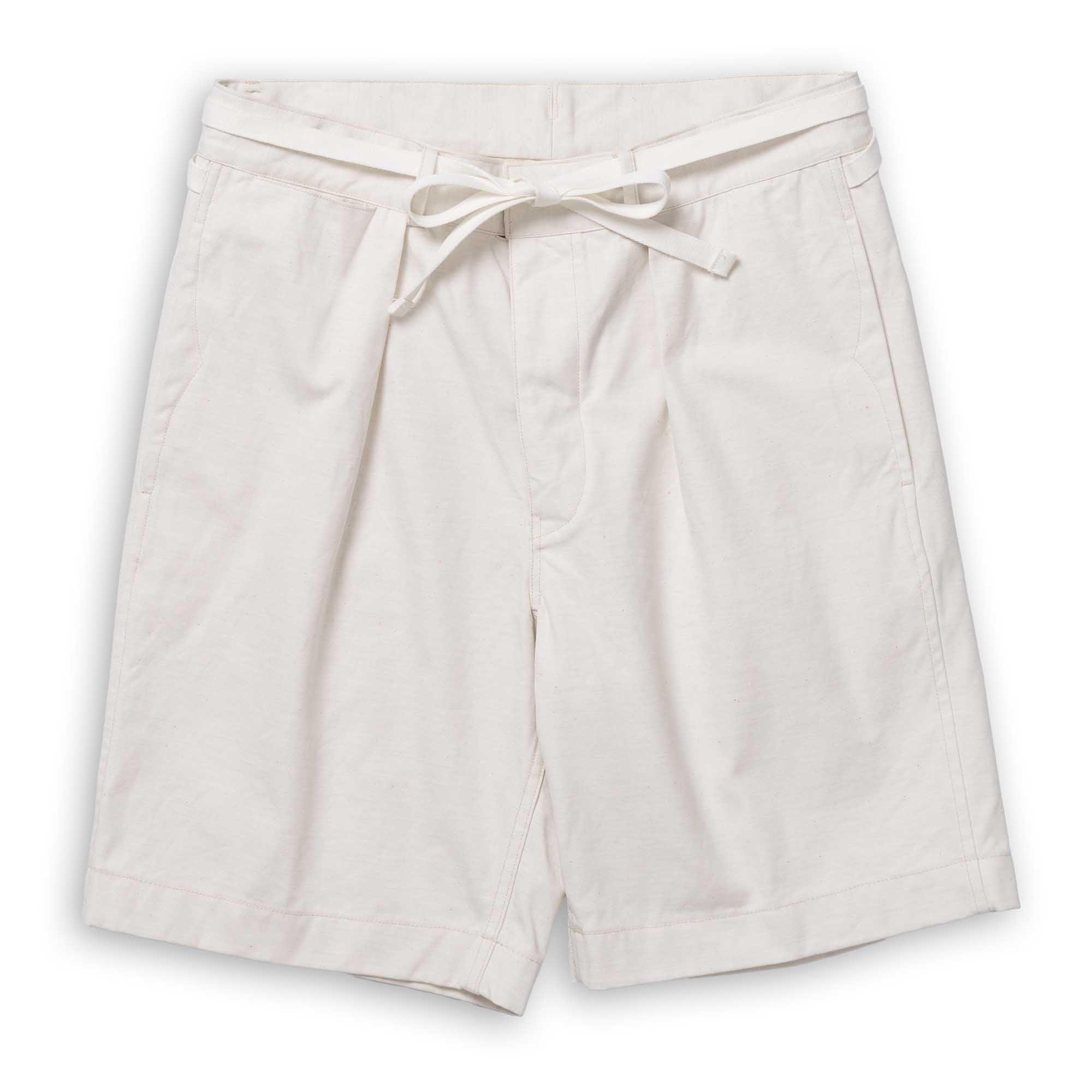 Coherence Alain Shorts Selvedge Yacht Canvas B. White