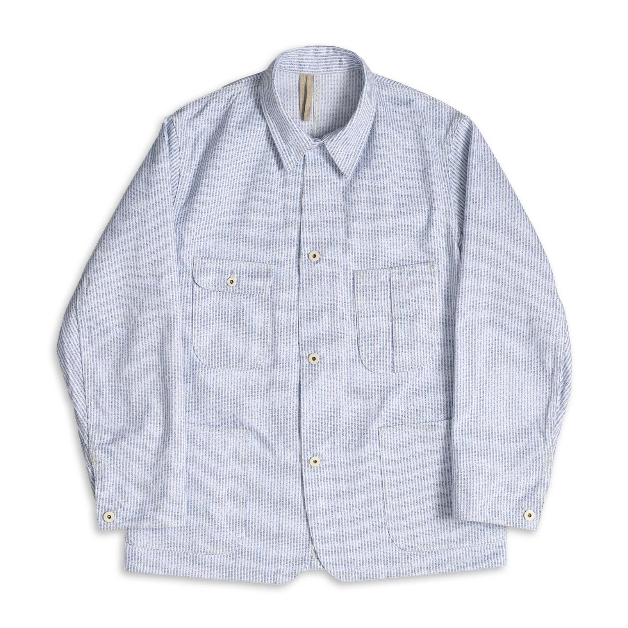 Coherence Jackson Jaspe Striped Twill Blue Stripe