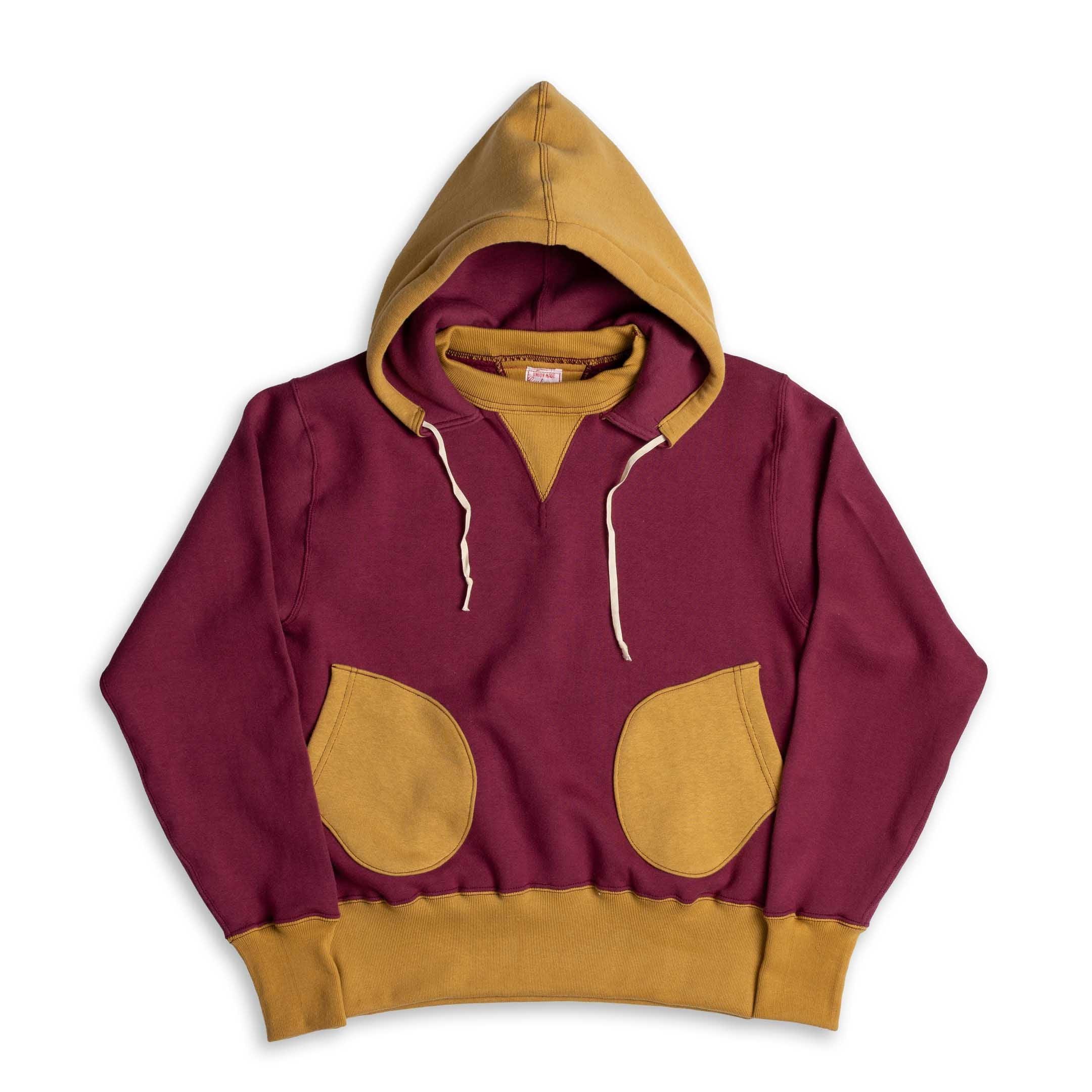 Lot. 26383 Boxing Pocket Sweat Parka Wine/Gold