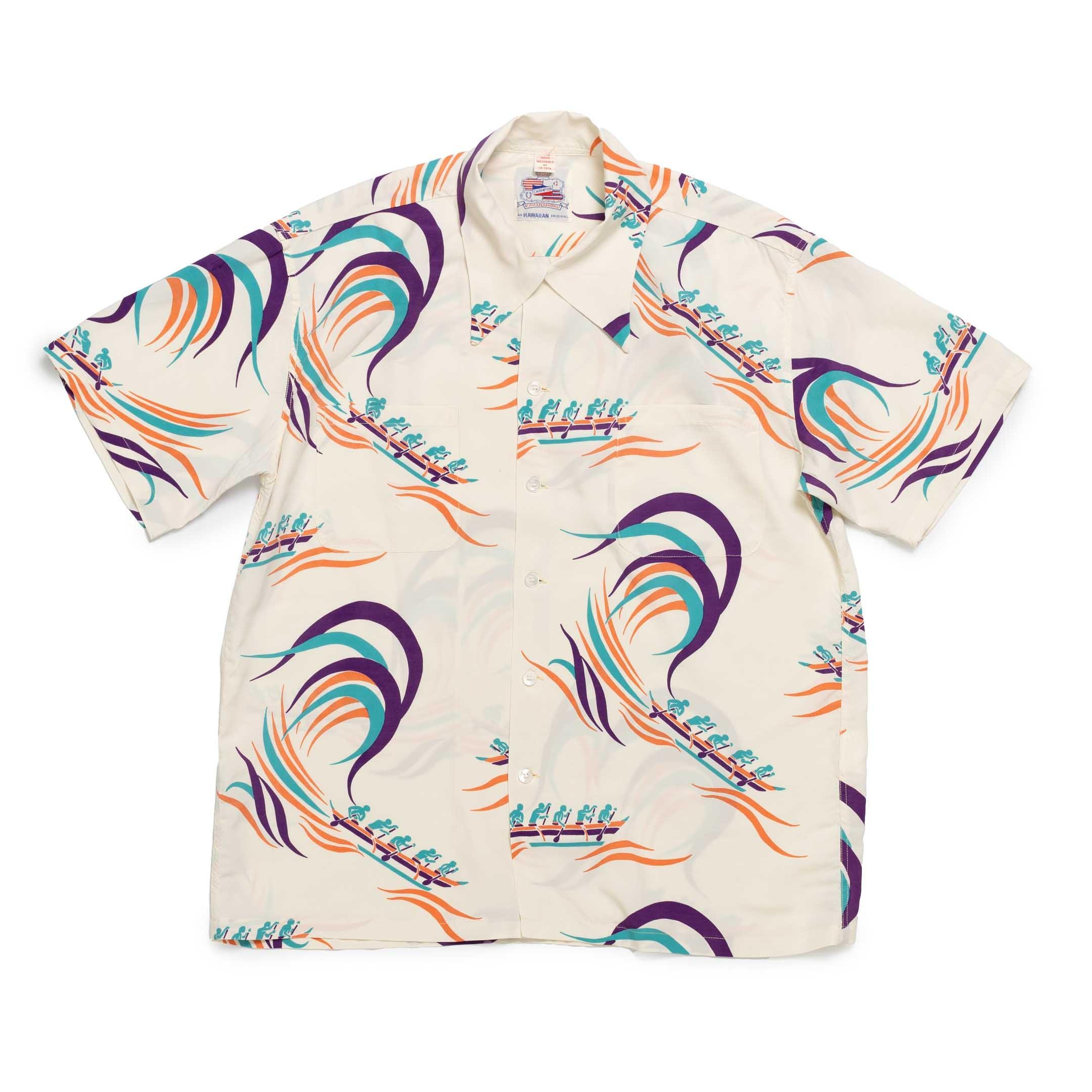 Special Edition 'Hawaiian Paddle' Hawaiian Shirt Ivory