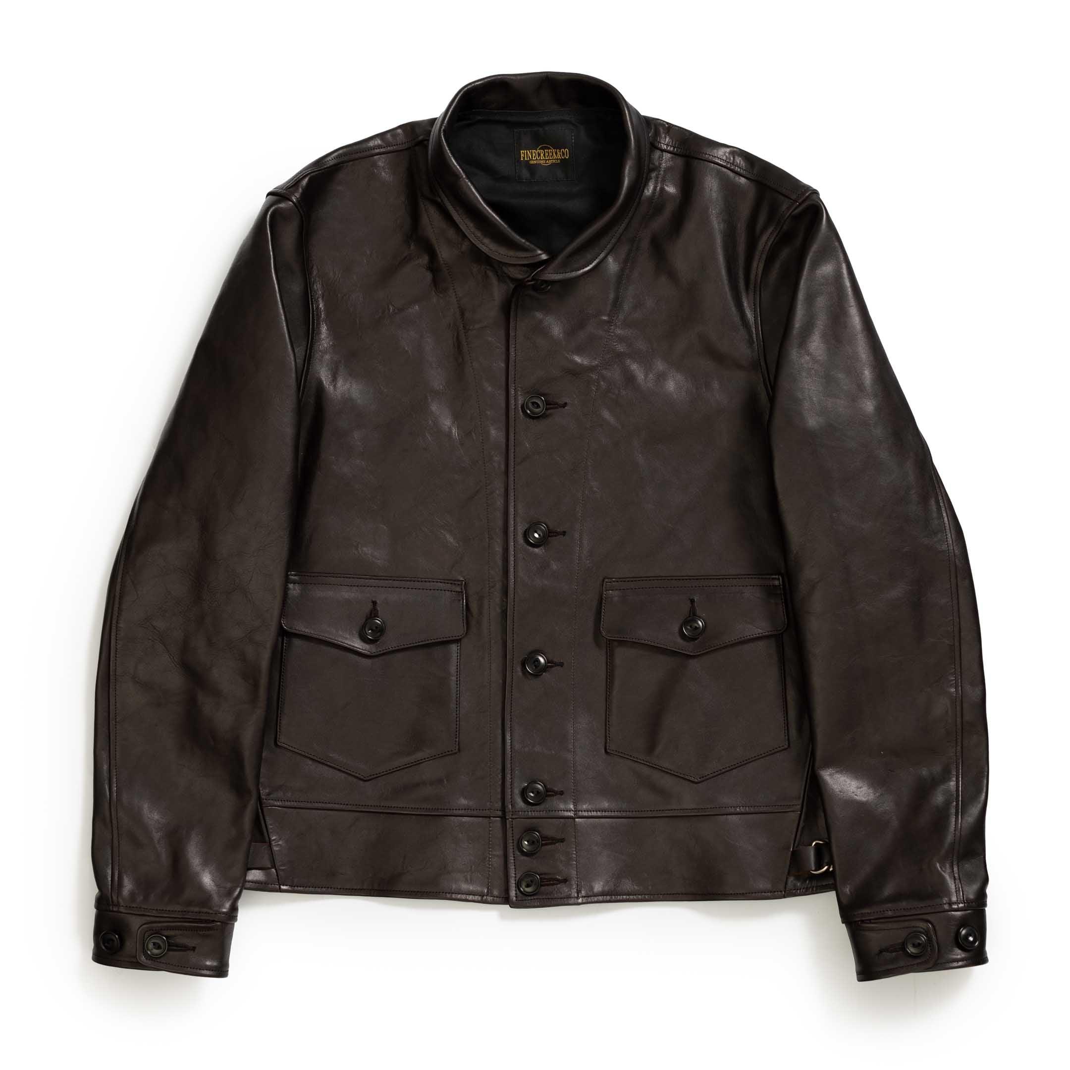 s 'Joseph' Horsehide Leather Jacket Black