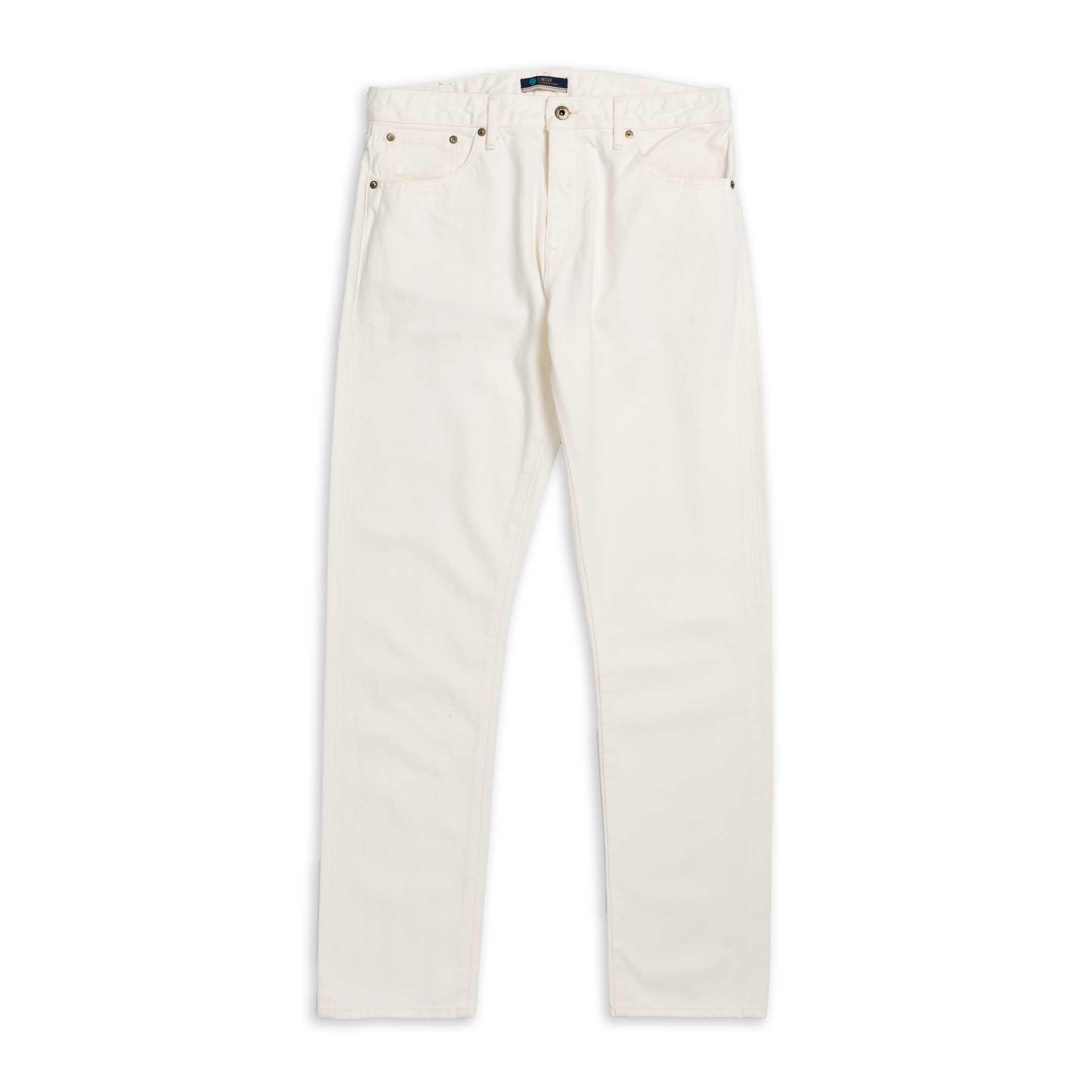 J370 14. oz Denim Jean White One Wash
