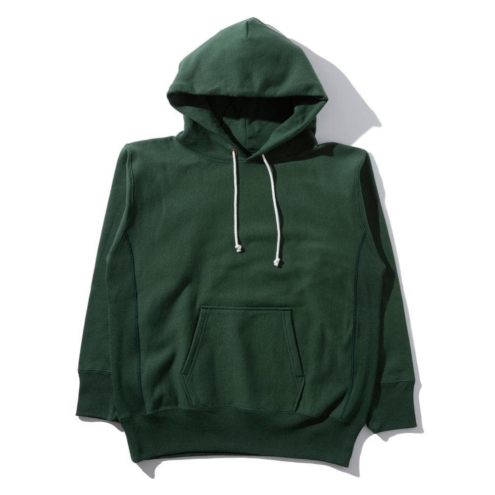 Warmup Reverse Weave Hooded Sweatshirt Grass Green