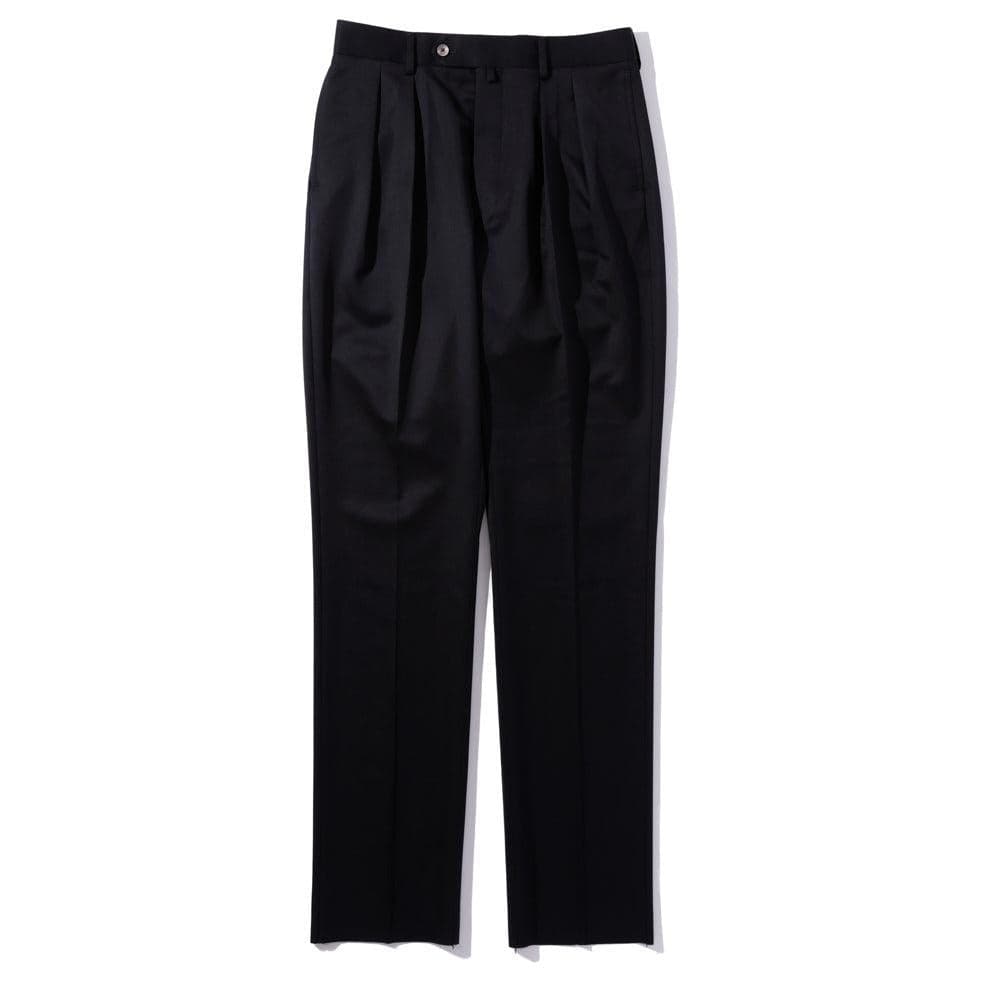 Wool Gabardine Standard Trousers Navy