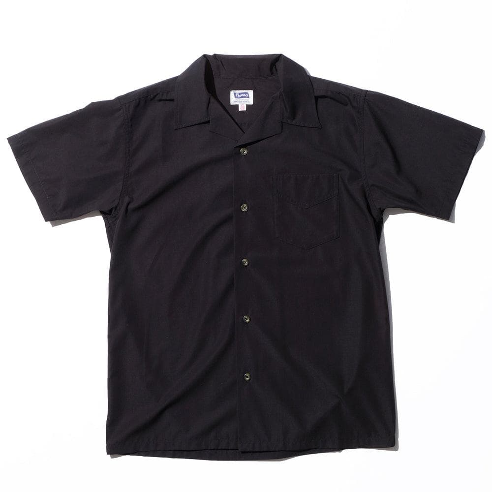Open Collar Shirt Black