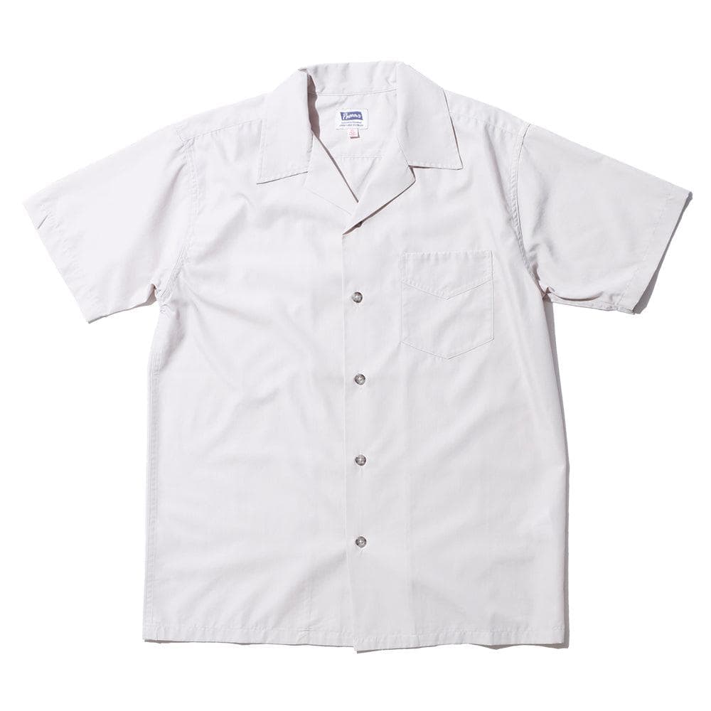 Open Collar Shirt Light Grey