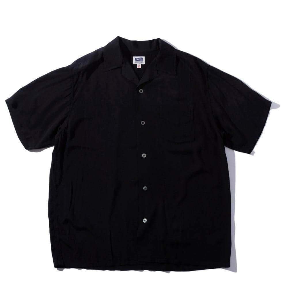 Open Collar Shirt S. Black